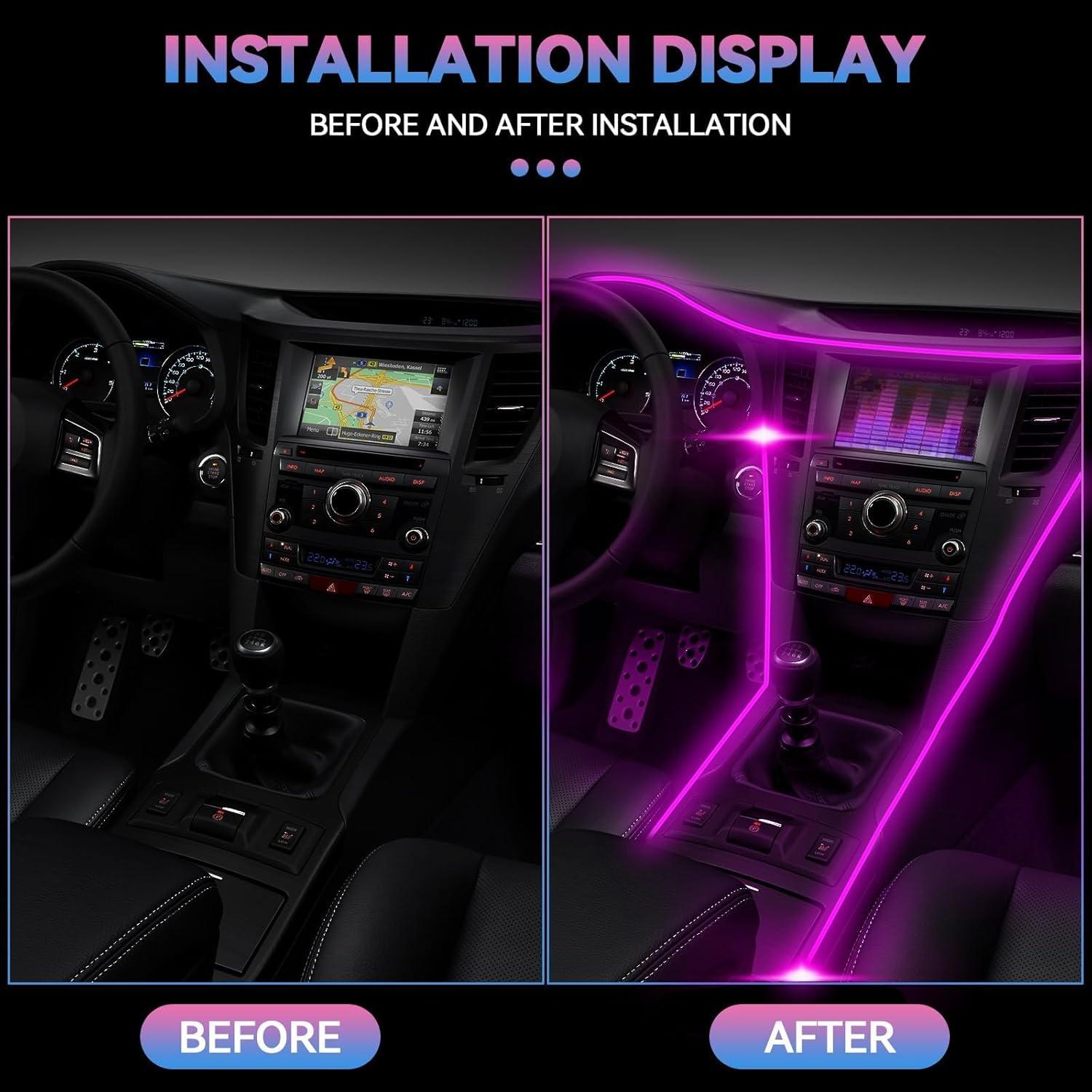 Luces de tira LED interior AUTOXBERT 6M RGB con APP y sonido