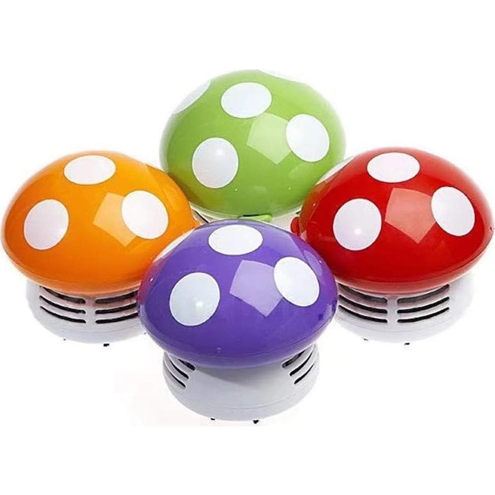 Aspiradora de Mesa Mini Aliotech Hongo Morado 95x95x90mm