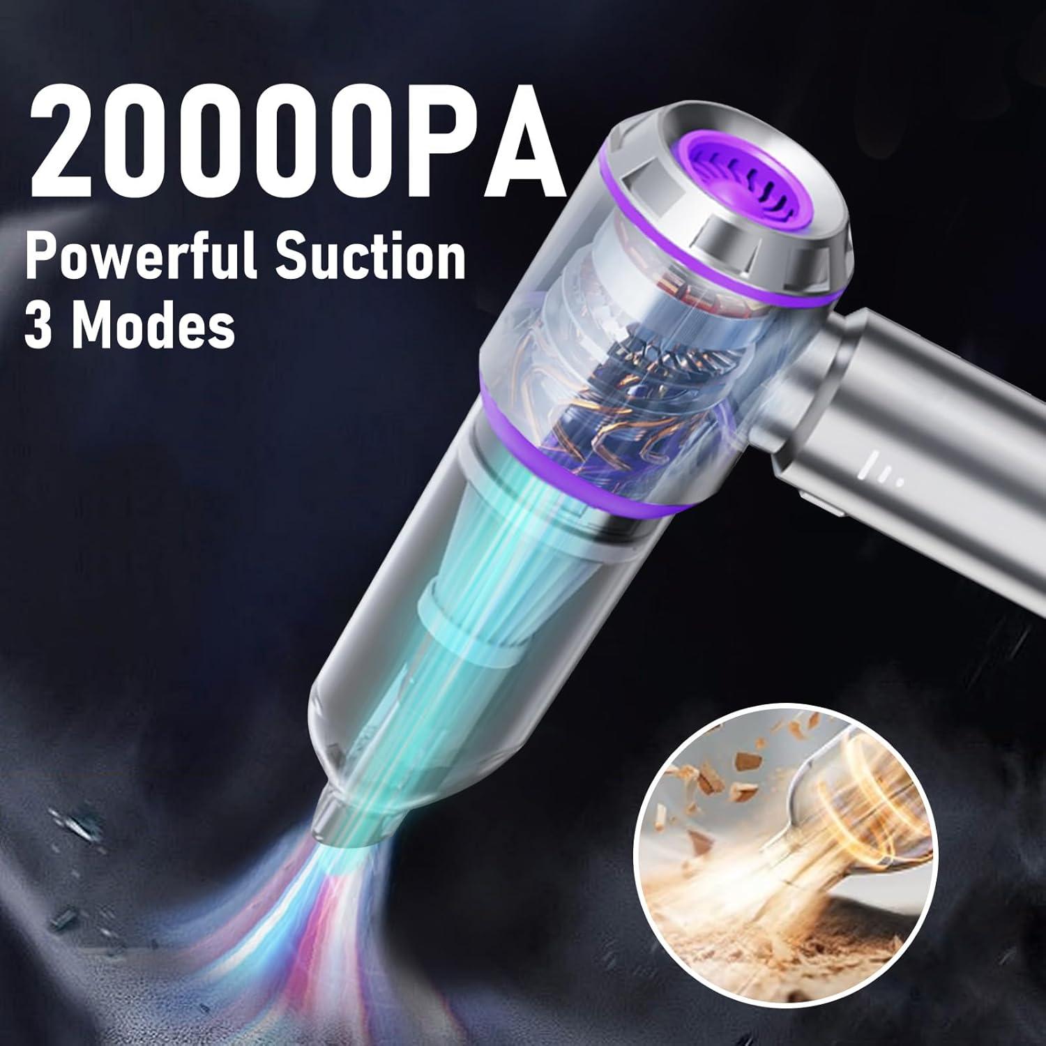 Aspiradora de Coche Houscly ST6653 20000PA Sin Cable 4-en-1