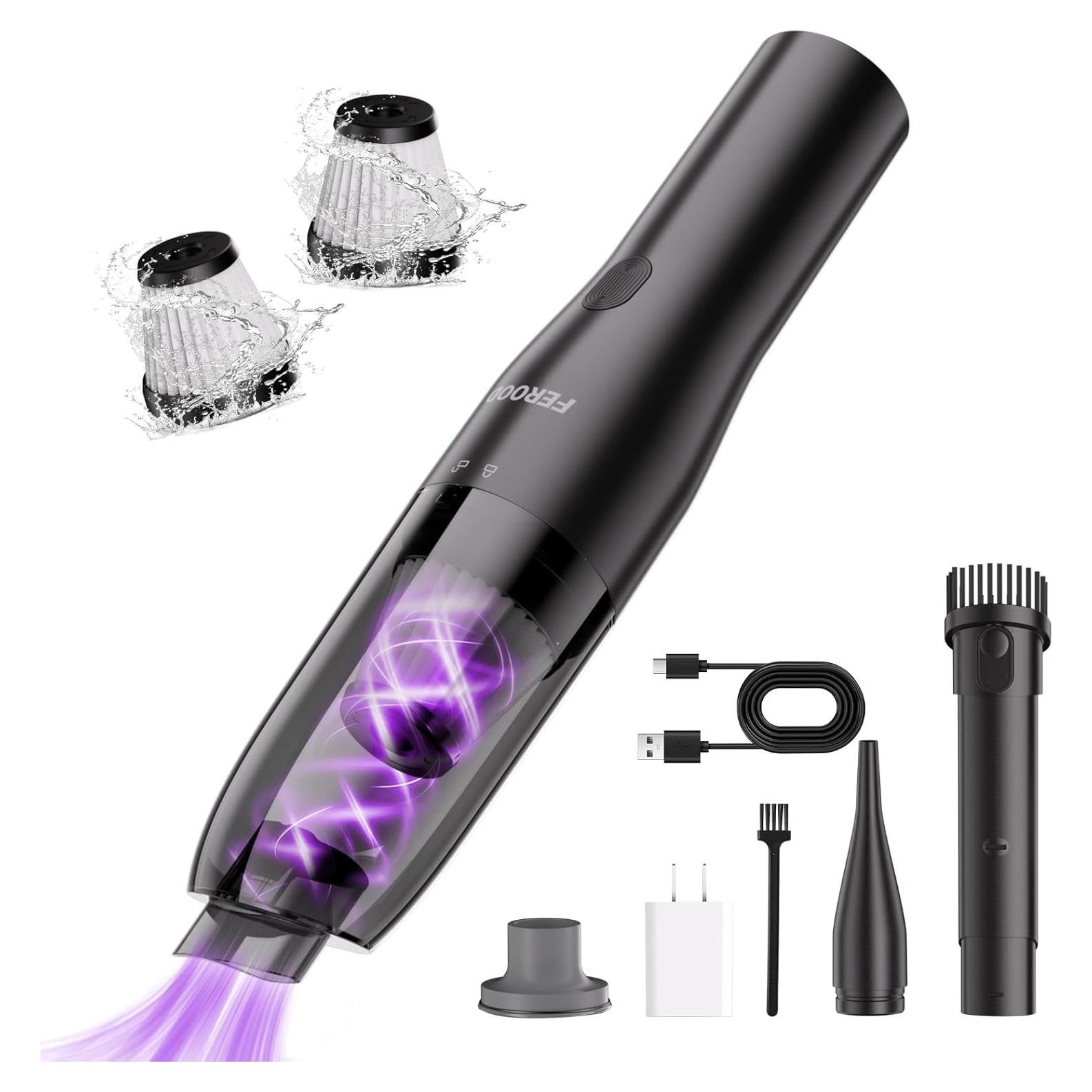 Aspiradora de Mano Inalámbrica FEROOD DW610, 70W, Filtro HEPA