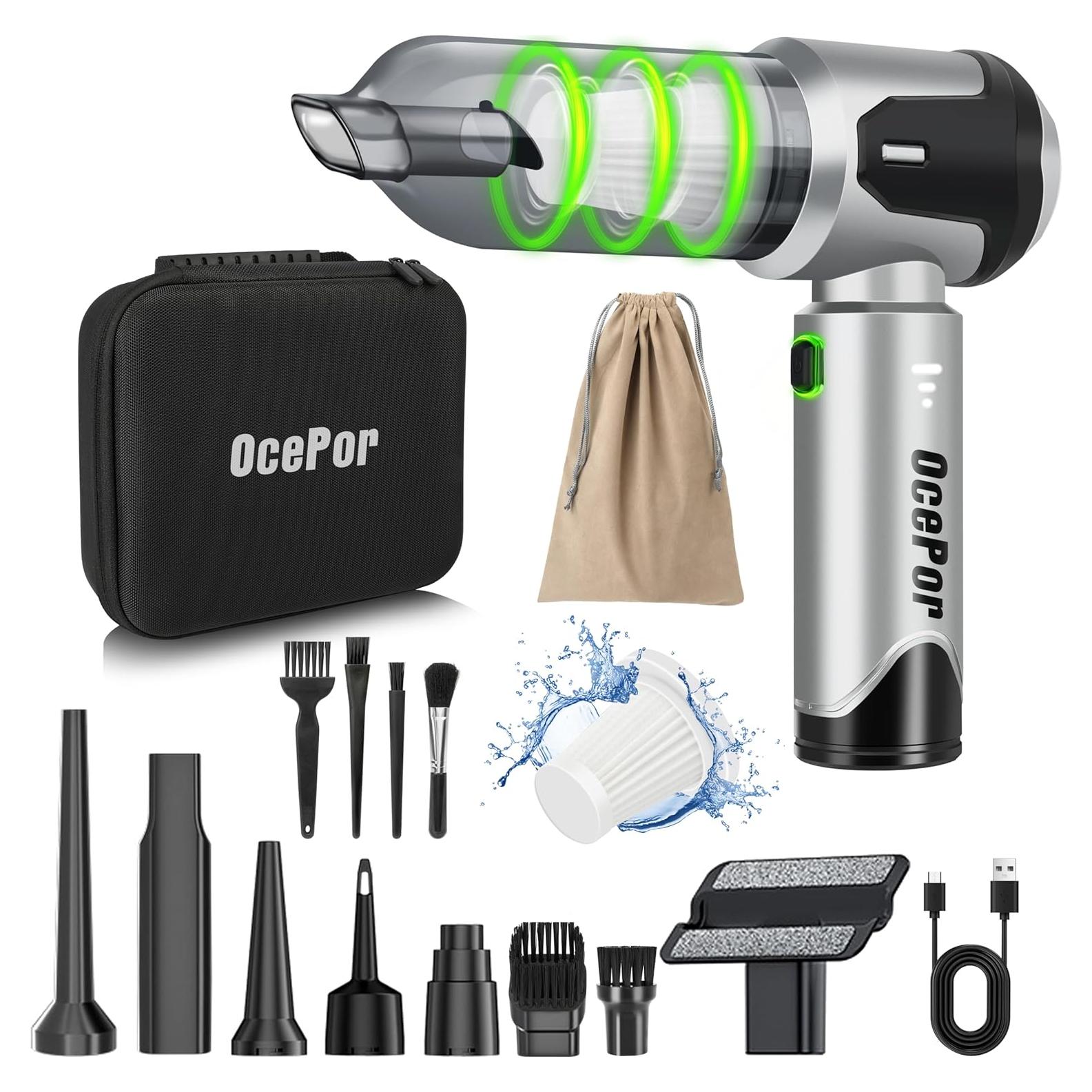 Aspiradora de Coche Portátil OcePor HV001 Sin Cable 16000Pa