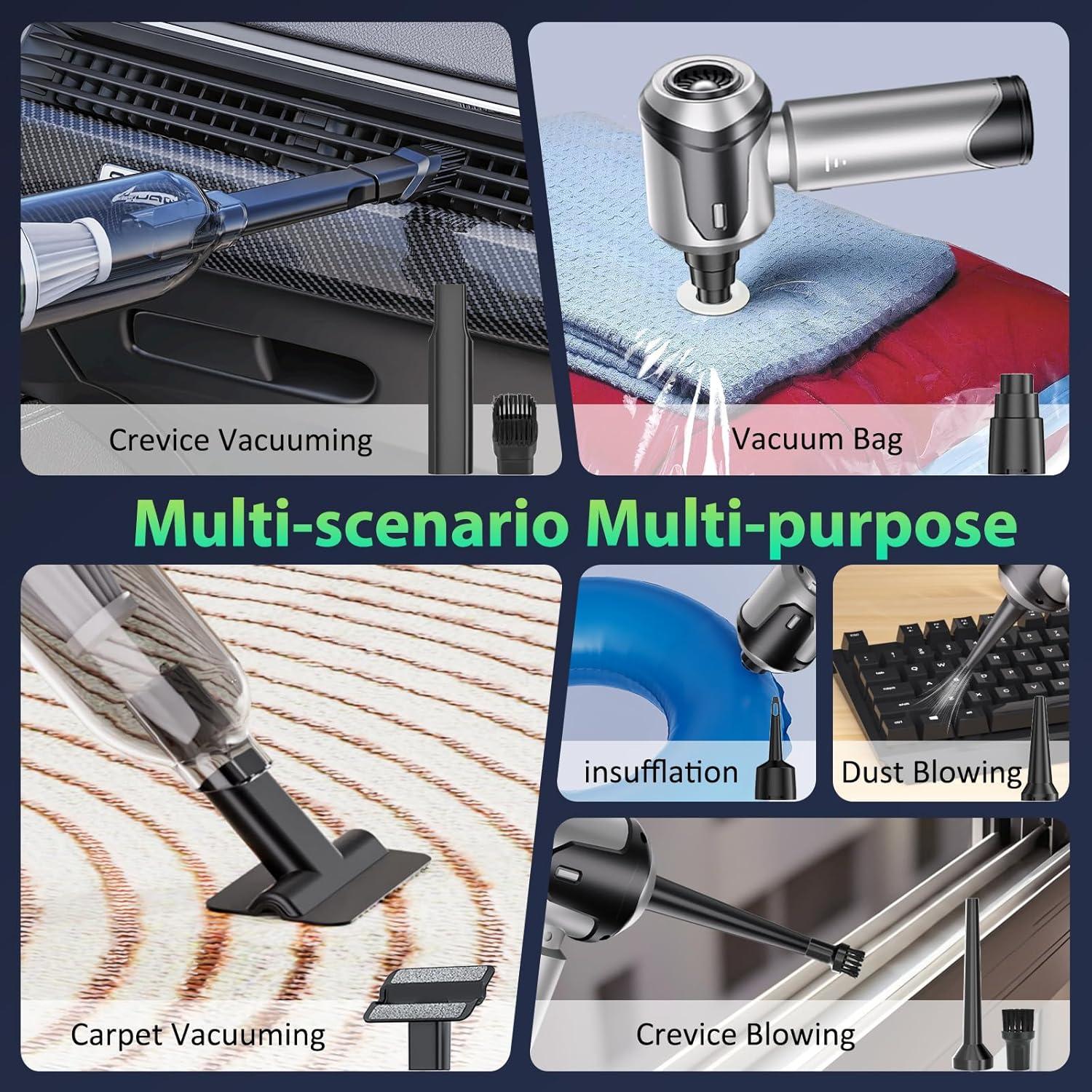 Aspiradora de Coche Portátil OcePor HV001 Sin Cable 16000Pa