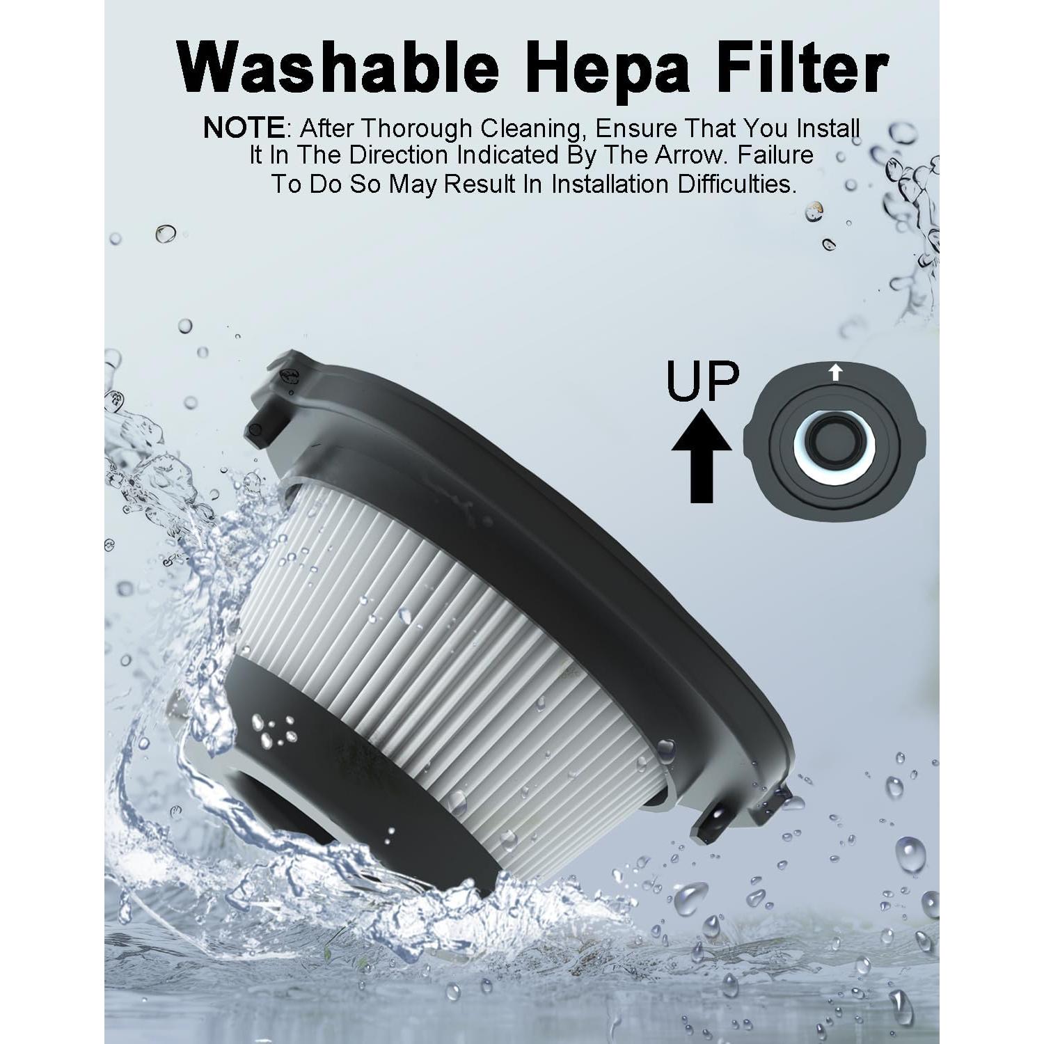 Handheld Car Vacuum Cordless, 9500Pa High Power Suction, 1.23lbs Lightweight&Portable, Powerful Cordless Hand Held Vacuum Cleaner for Car, Home, Office Desk