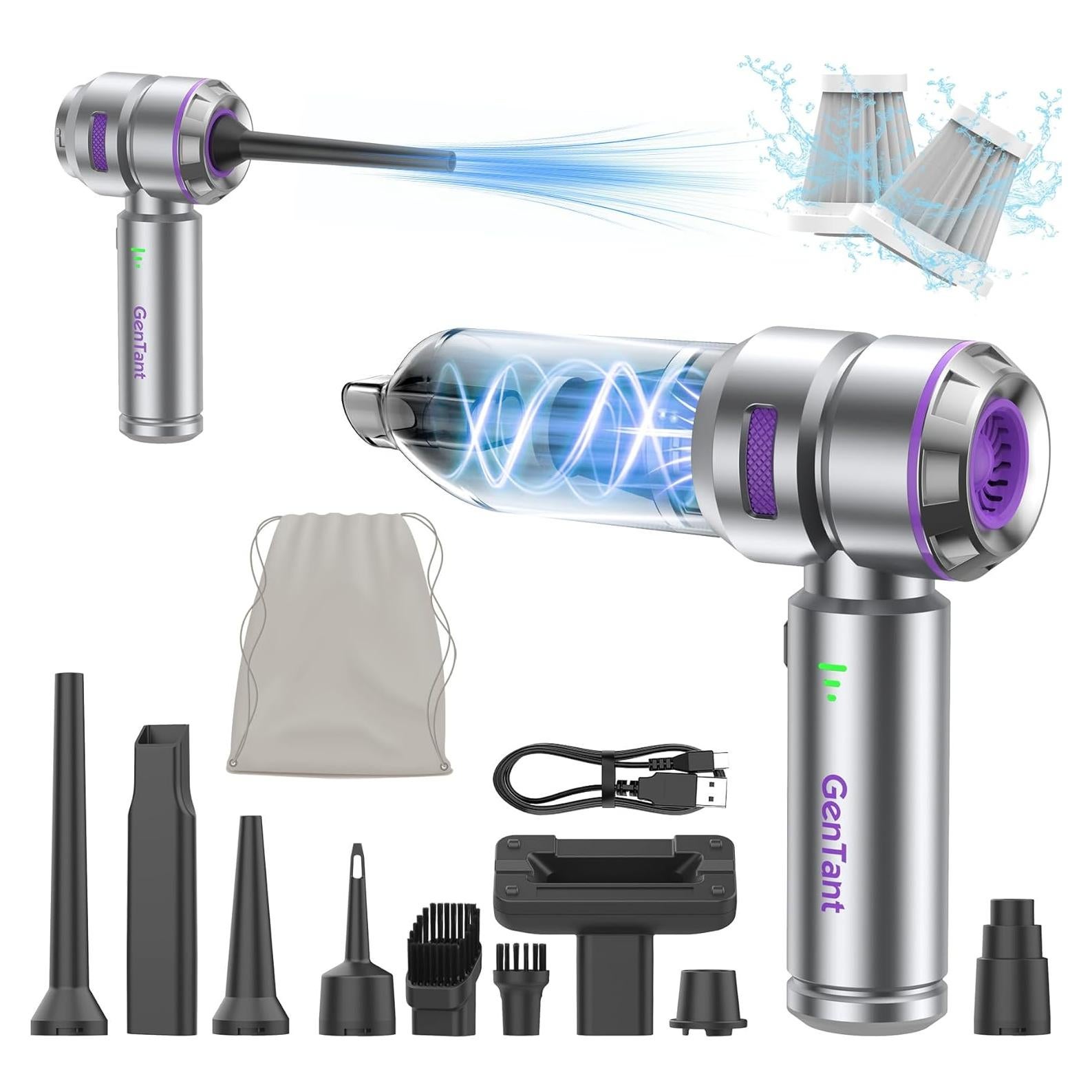 Aspiradora de Coche Portátil GenTant VC002 3 en 1 18000Pa