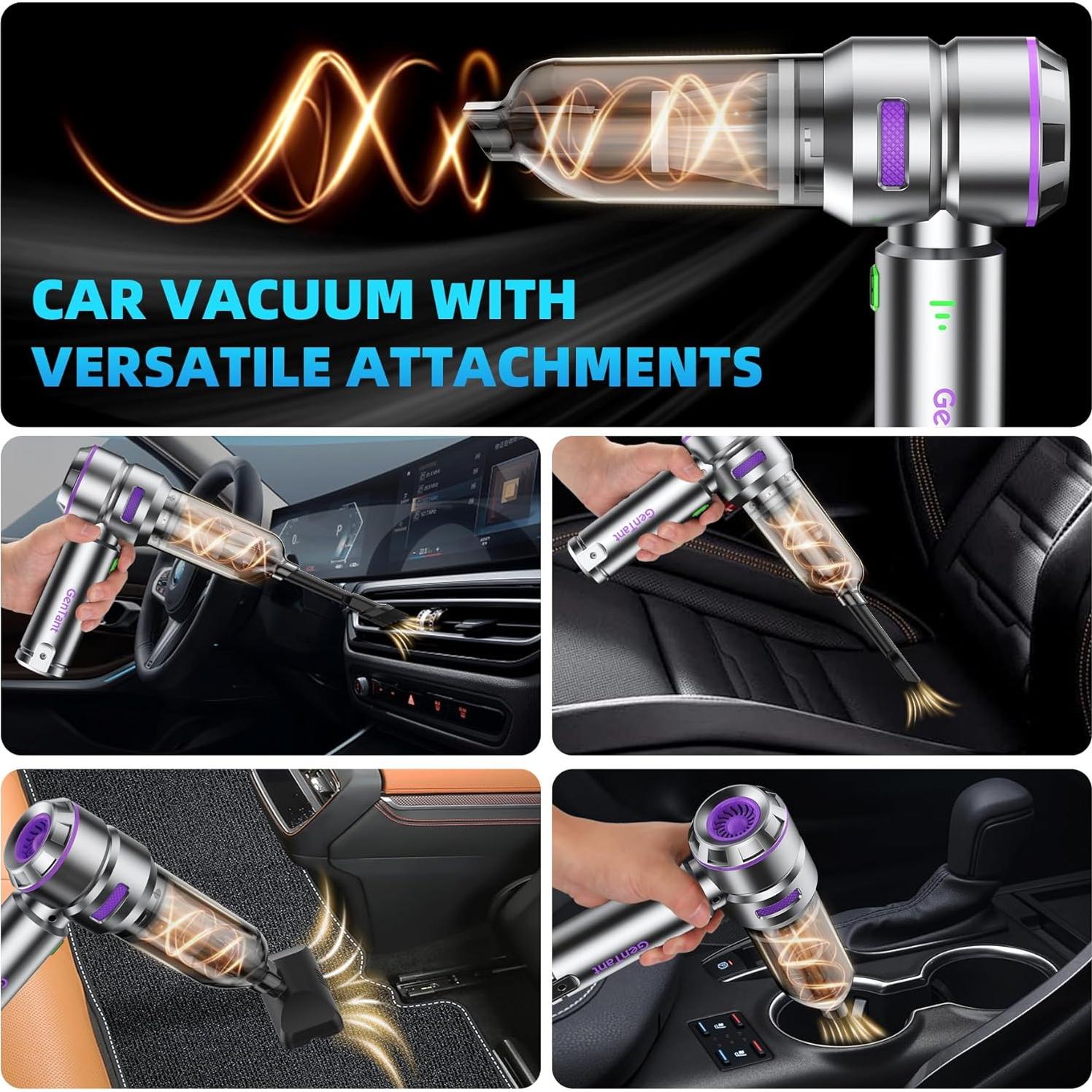 Aspiradora de Coche Portátil GenTant VC002 3 en 1 18000Pa