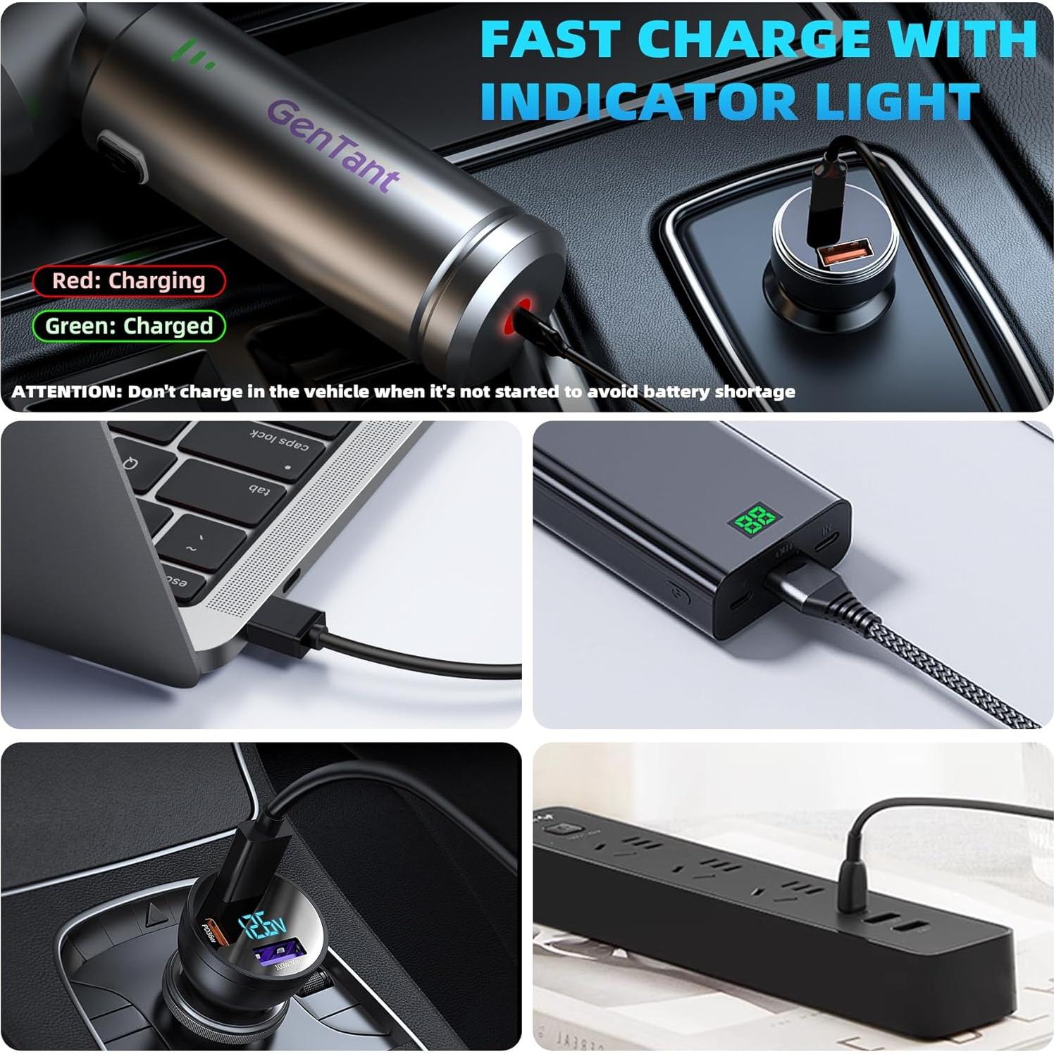 Aspiradora de Coche Portátil GenTant VC002 3 en 1 18000Pa