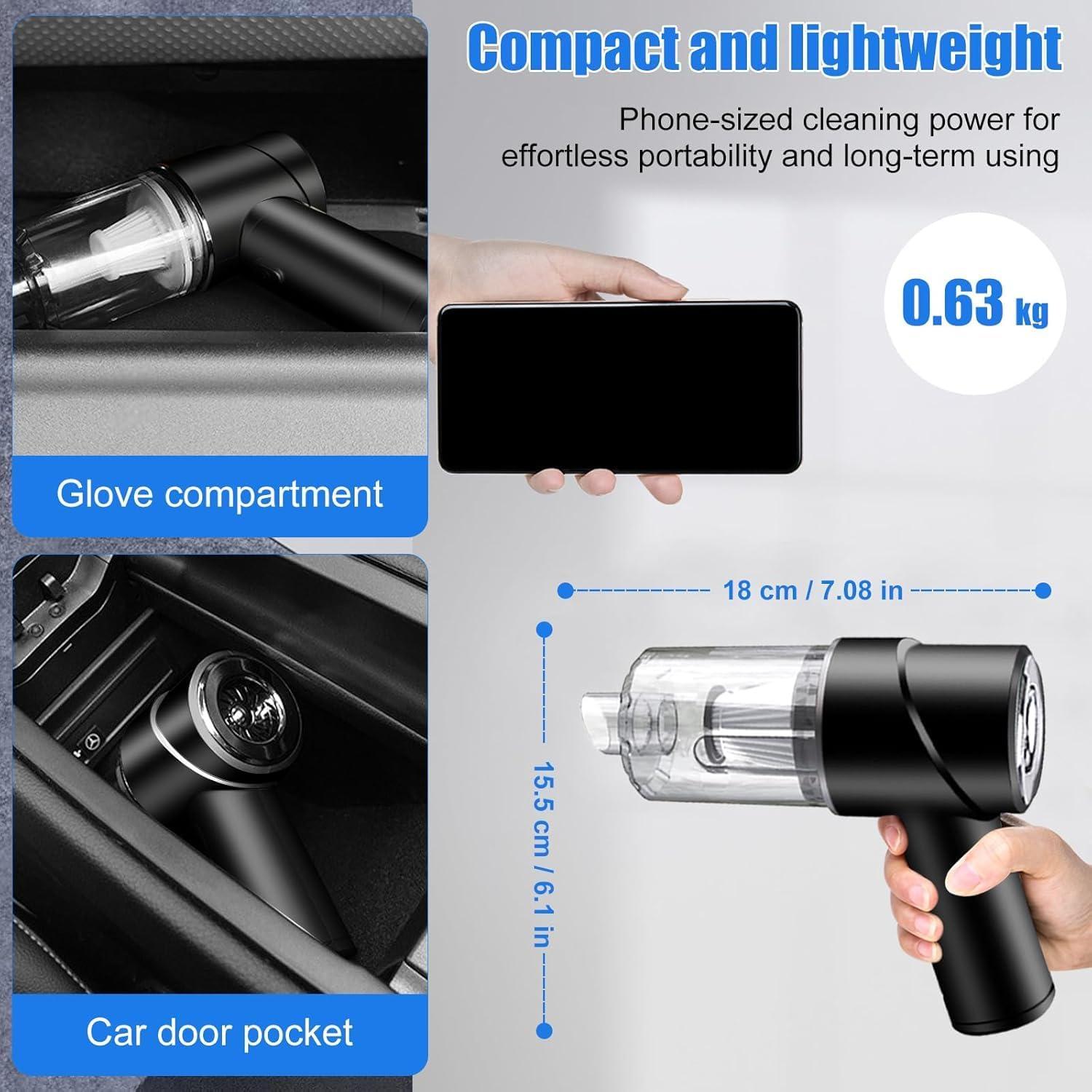 Aspiradora de Mano Inalámbrica Bellabuy 12000PA Recargable