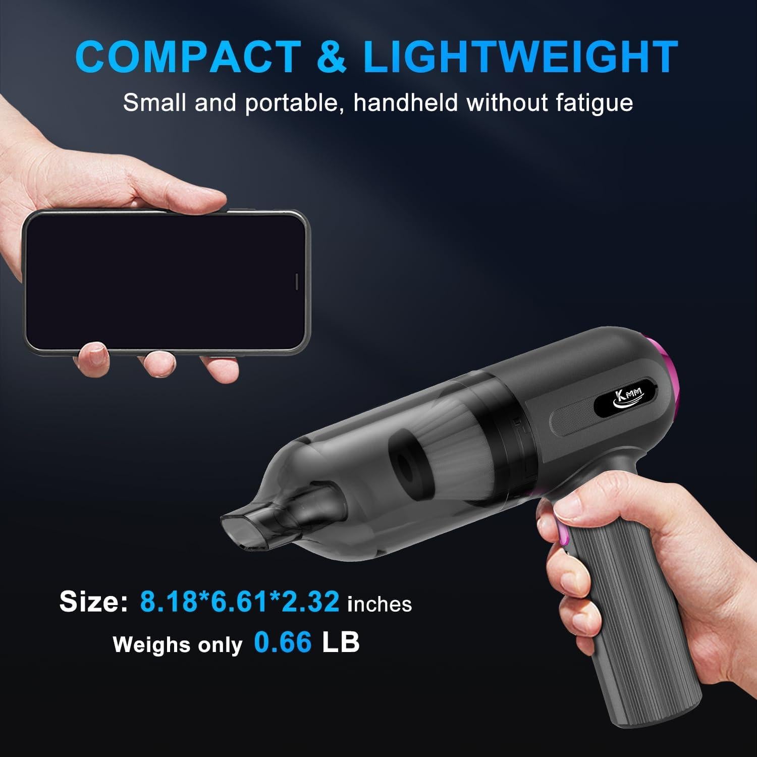 Aspiradora de Mano KMM VC-01 4 en 1 16000Pa 120W Inalámbrica