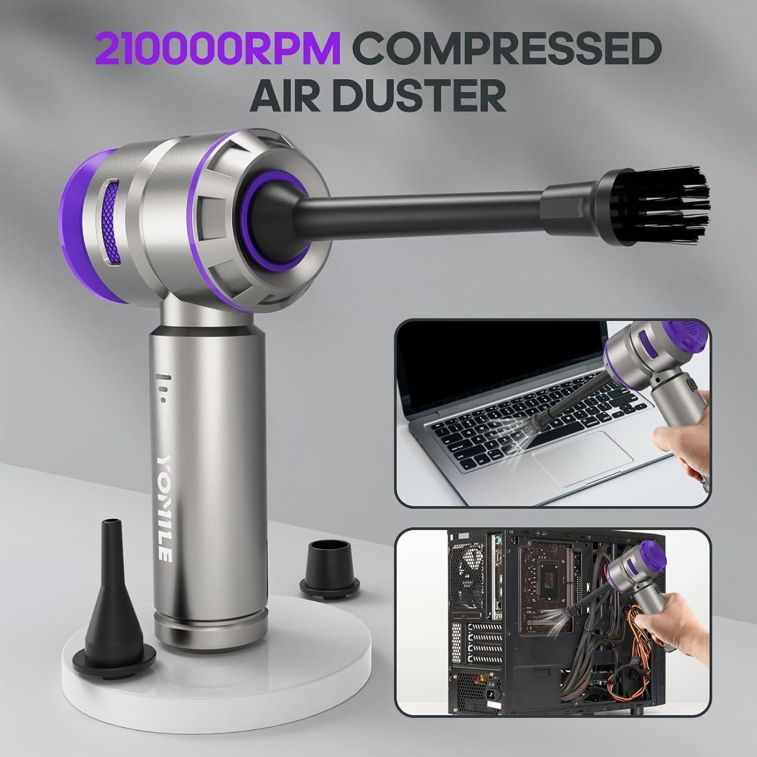 Soplador de Aire y Aspiradora Yomile AD006 21000PA 9000mAh