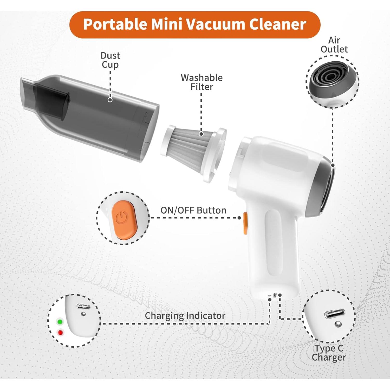 Aspiradora de Mano Inalámbrica NICE BUDDY CV-113 3 en 1 6000PA