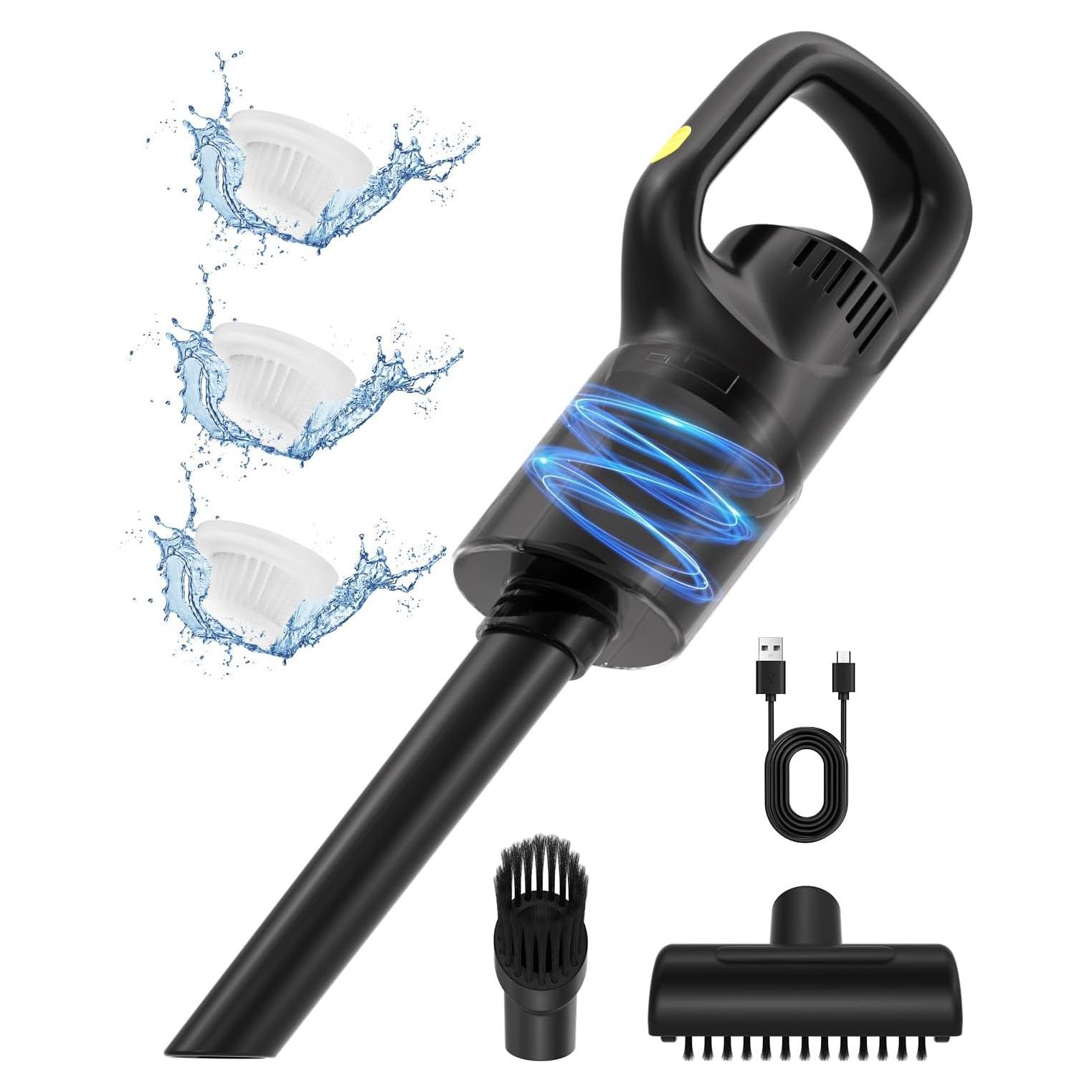 Aspiradora de Mano Inalámbrica AGOODTO X-106 0.6L Alta Potencia