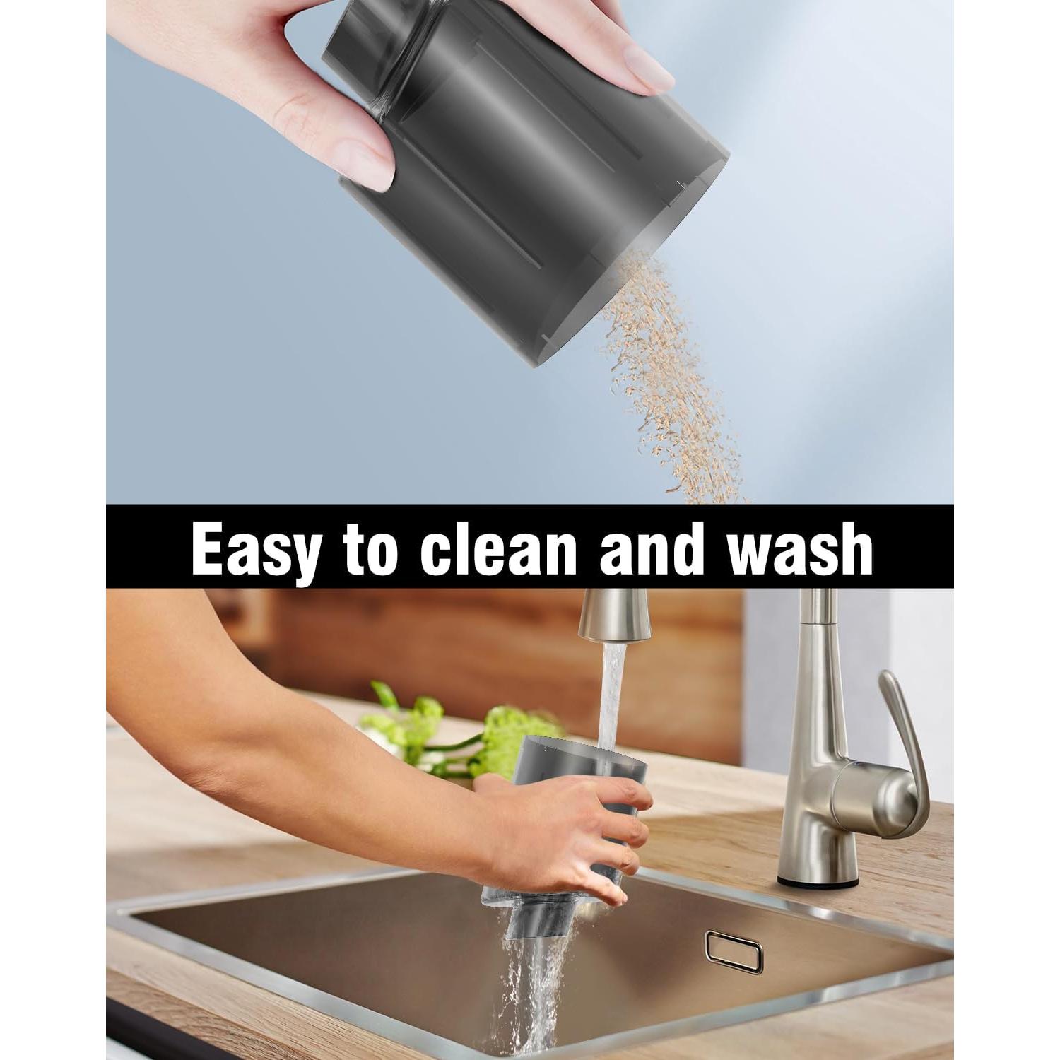 Aspiradora de Mano Inalámbrica AGOODTO X-106 0.6L Alta Potencia