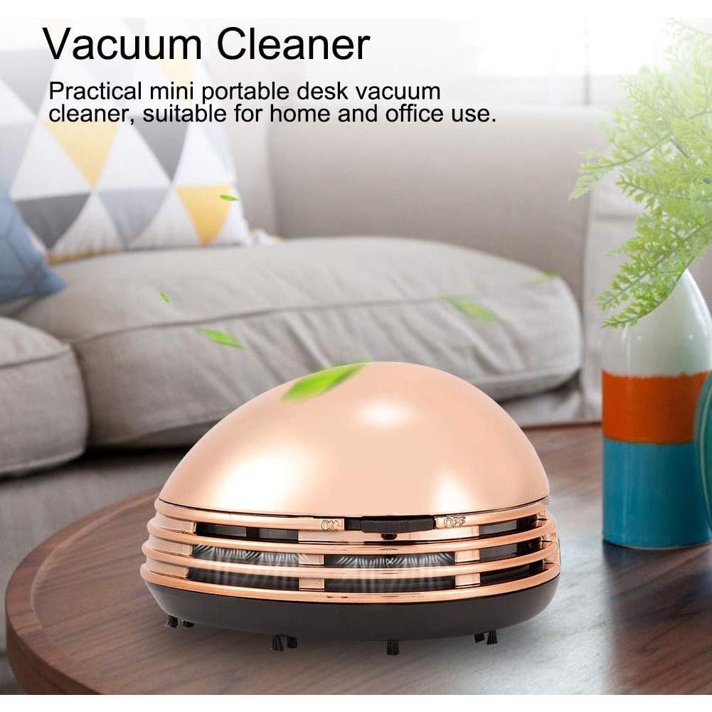 Desktop Vacuum Cleaner, Mini Table Dust Sweeper Cordless Tabletop Crumb Sweeper Portable Table Dust Vaccum Cleaner Ladybug Dust Sweeper Desk Cleaner for Cleaning Dust Crumbs Piano Computer Car
