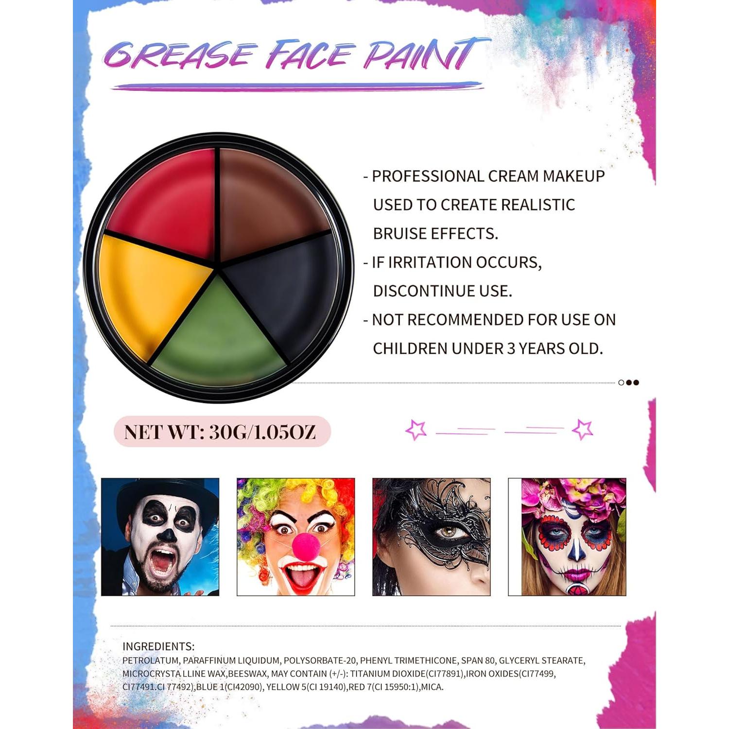 Conjunto de prótesis de nariz y barbilla de bruja Libima