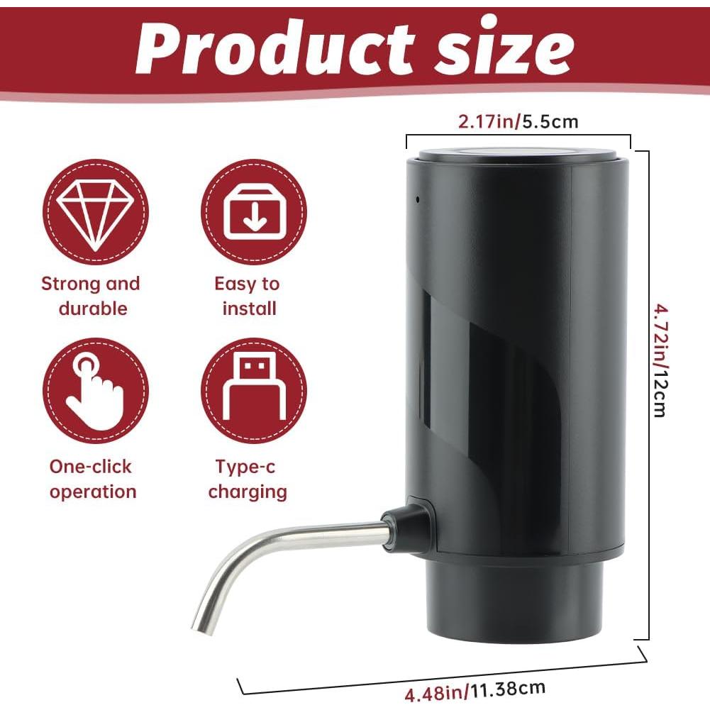 Dispensador de Vino Eléctrico Ranjaner Recargable USB 12cm