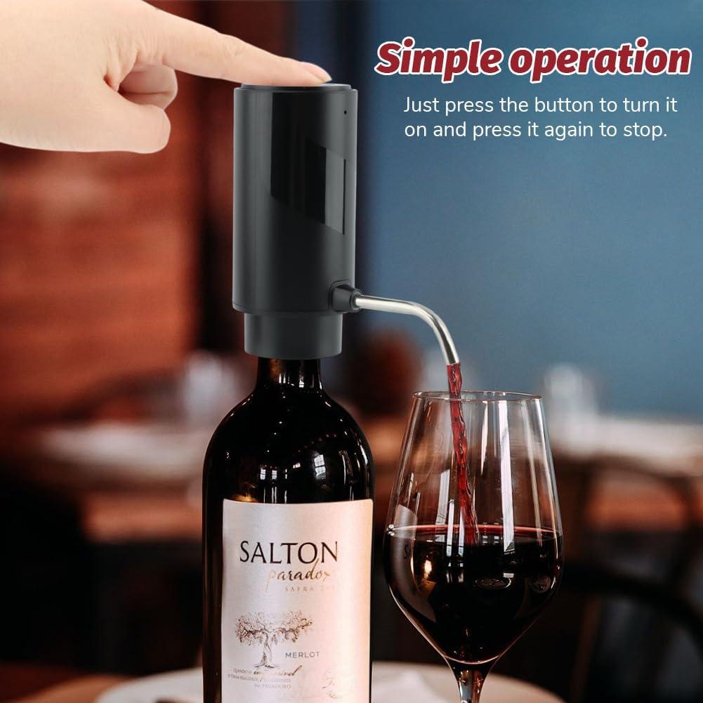 Dispensador de Vino Eléctrico Ranjaner Recargable USB 12cm