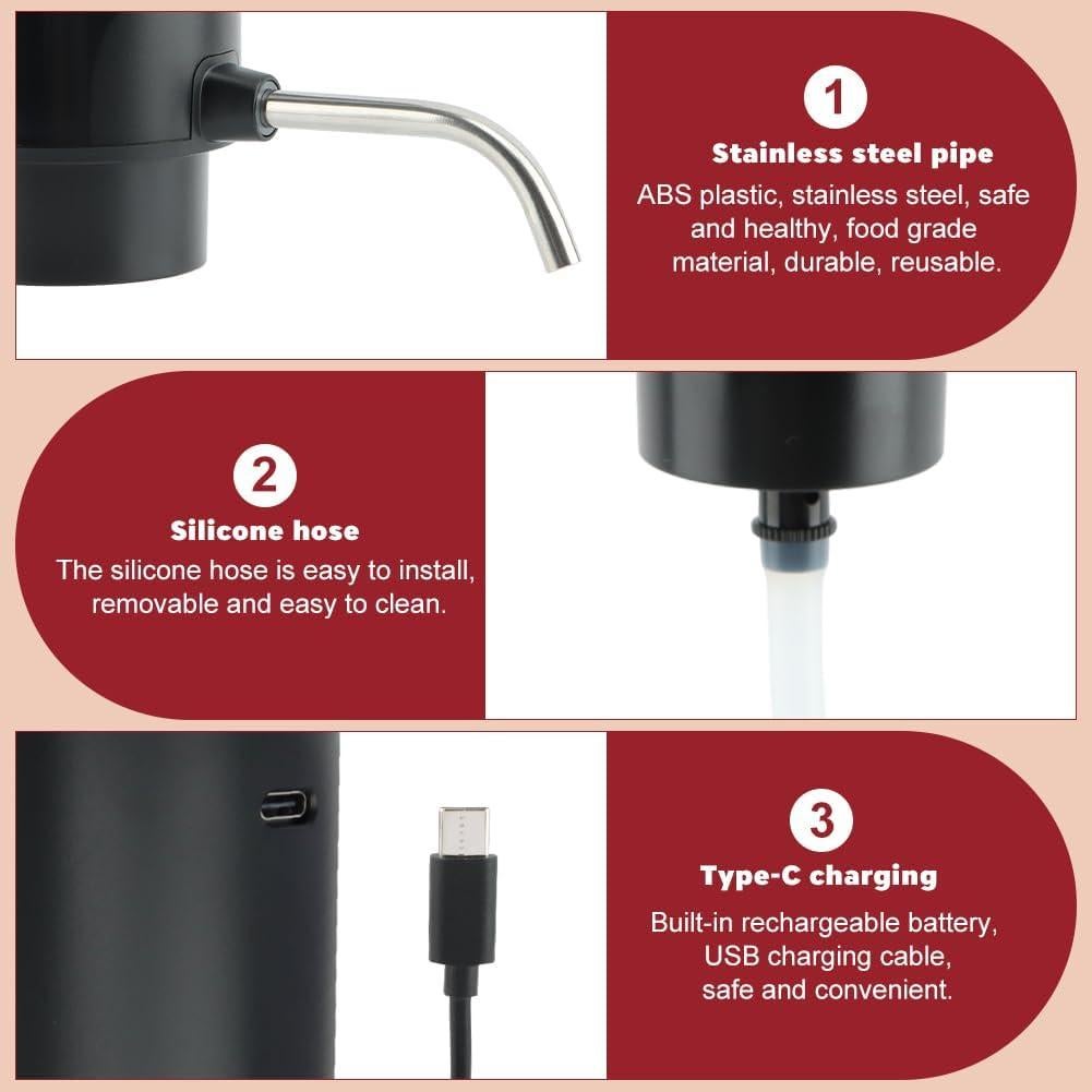 Dispensador de Vino Eléctrico Ranjaner Recargable USB 12cm