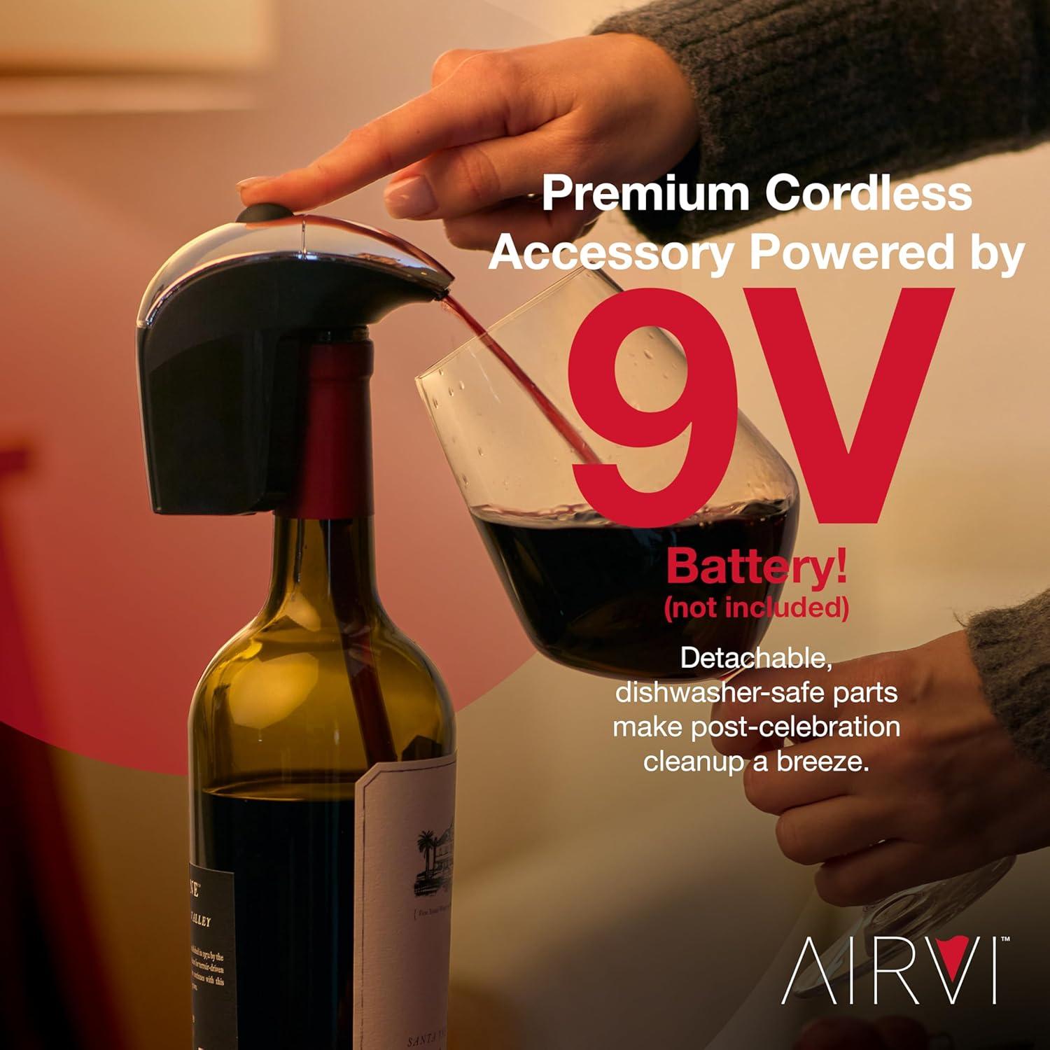 Dispensador de Vino Automático AirVi Plata - Sin Derrames