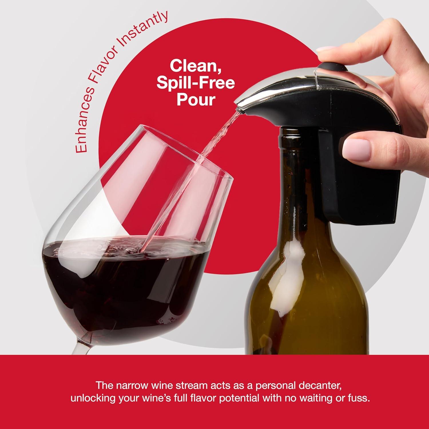 Dispensador de Vino Automático AirVi Plata - Sin Derrames