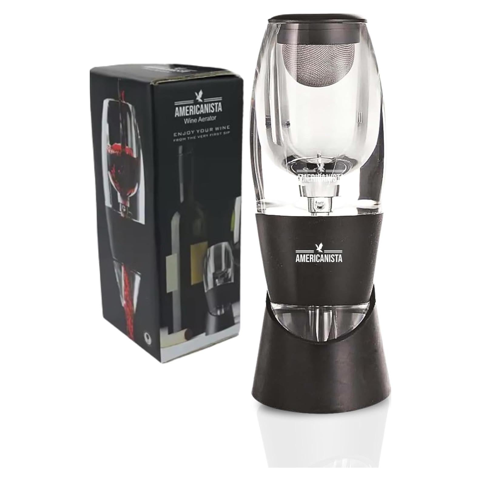 Aireador de Vino Tinto Americanista con Soporte y Filtro