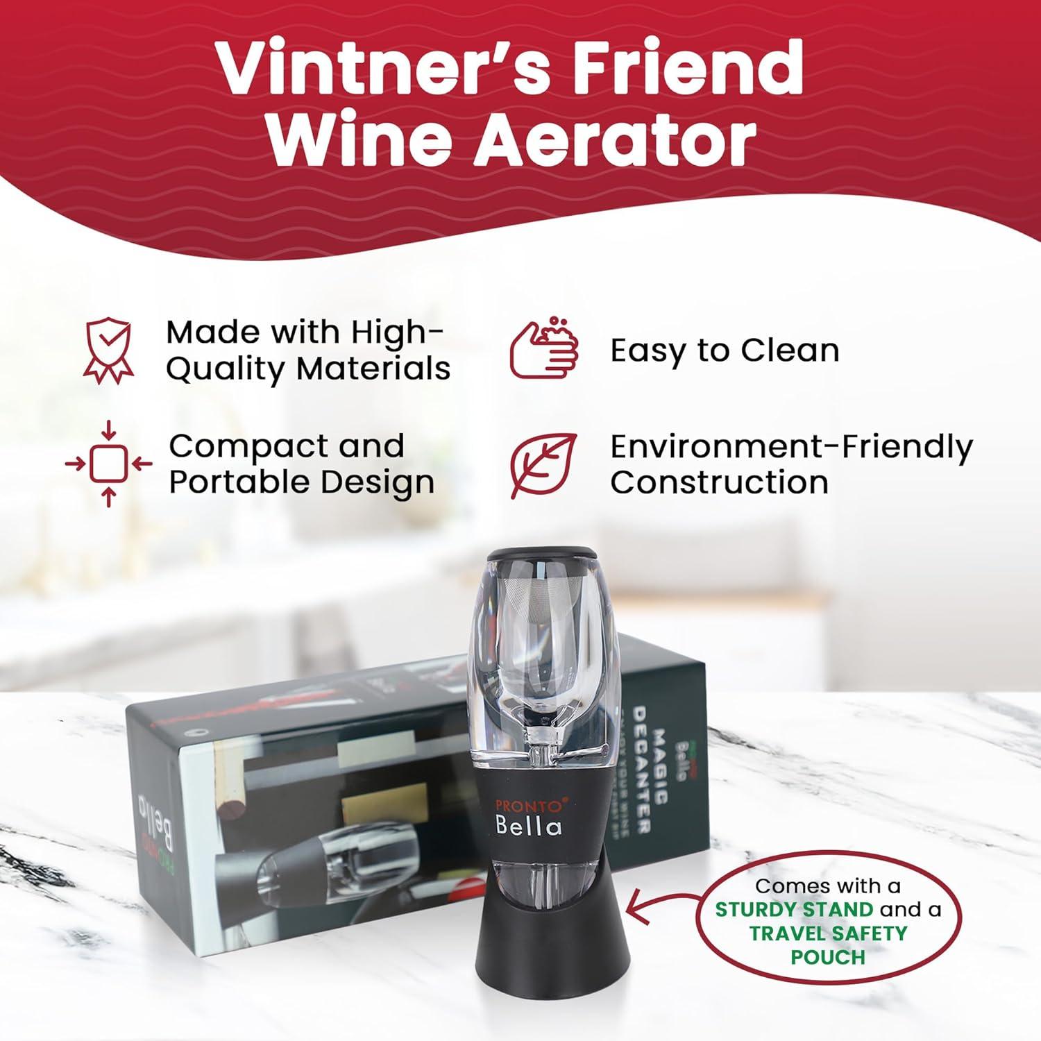 Aerador de Vino Pronto Bella Amigo del Vinicultor 447g