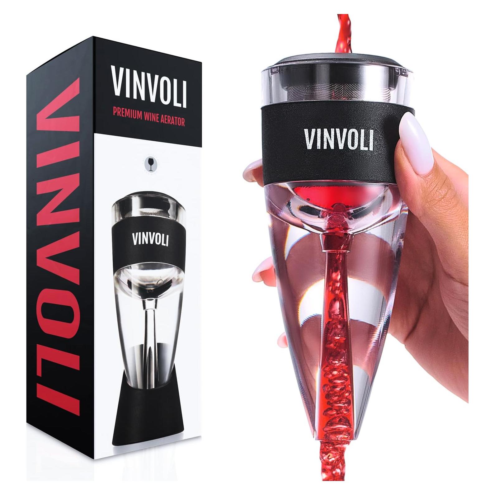 Decantador de Vino Vinvoli Deluxe 0.15L Aerador 3 Etapas