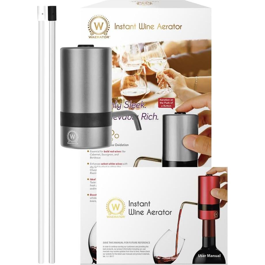 Aerador de Vino Eléctrico Waerator W2 0.51 kg 750ml