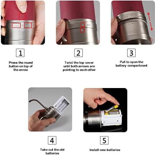 Electric Wine Aerator – Wine and Spirit Aerator – Portable Personal Wine Tap Machine - Battery Operated - Automatic Dispenser Pourer Compact – Wine Decanter - Gift Box