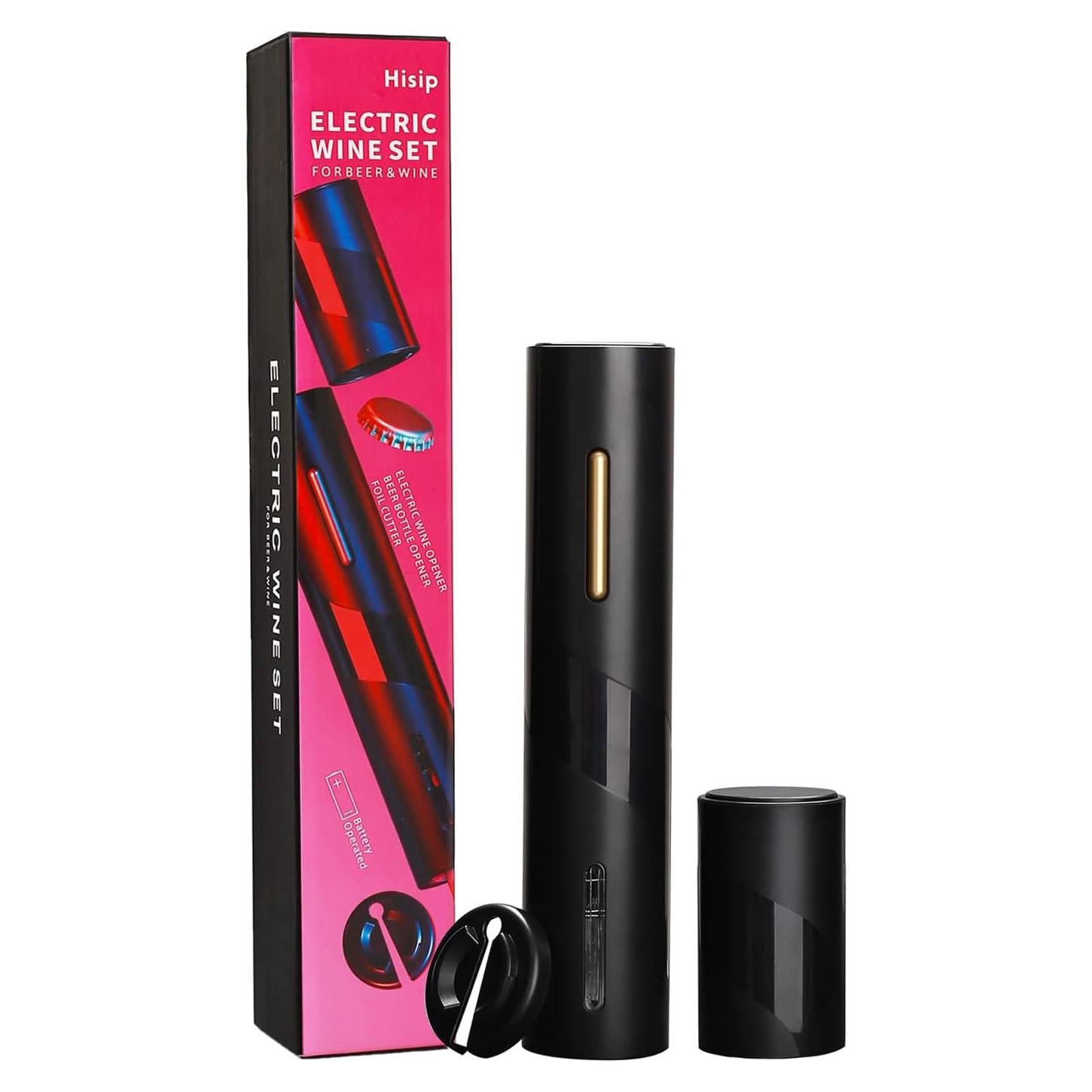 Abridor de Vino Eléctrico Hisip Automático 357g 3 en 1