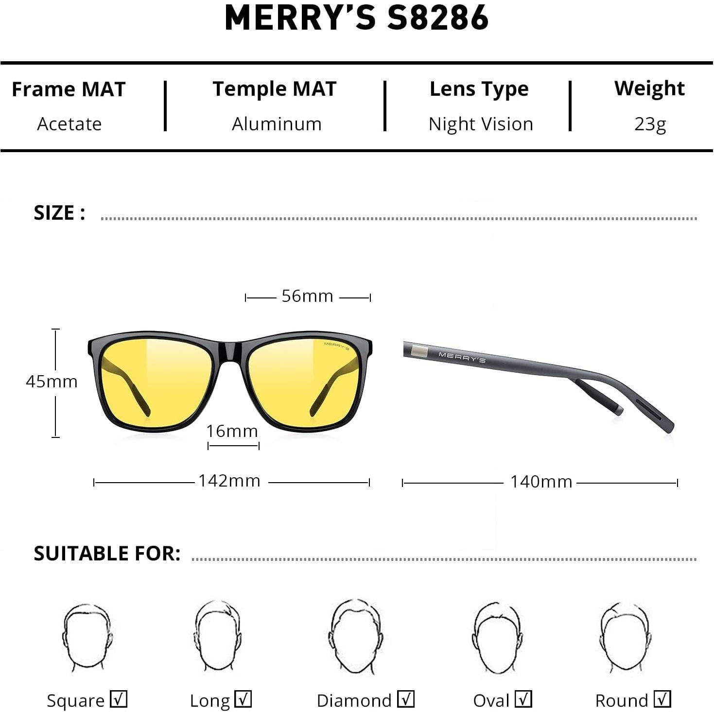 Gafas de sol MERRY'S Vintage S8286 unisex polarizadas