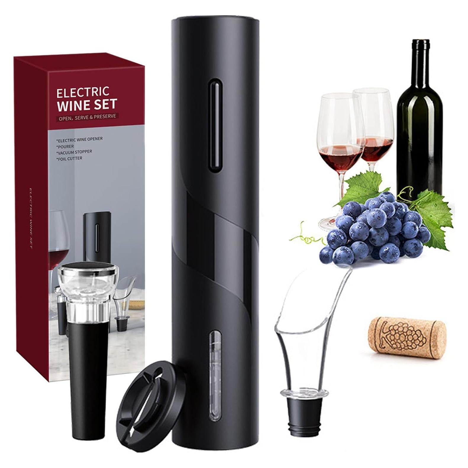 Abridor de Vino Eléctrico Danett 4 en 1 con Accesorios