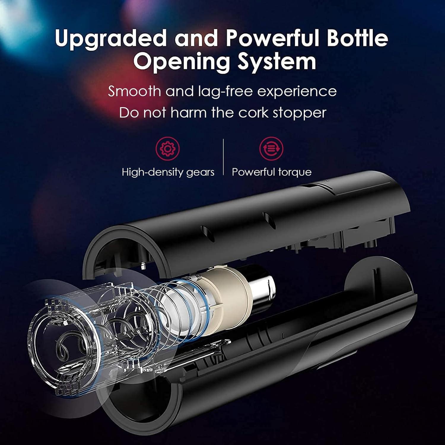 Abridor de Vino Eléctrico Danett 4 en 1 con Accesorios