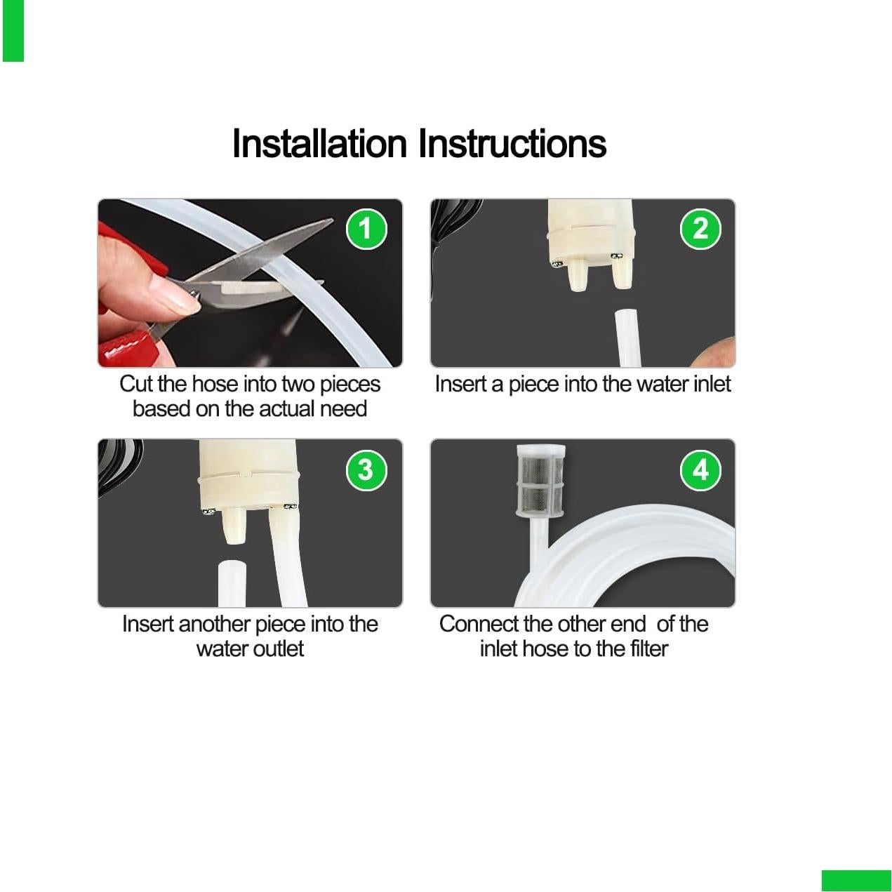 Bomba eléctrica autocebante Yintie USB 5V 2L/min con manguera