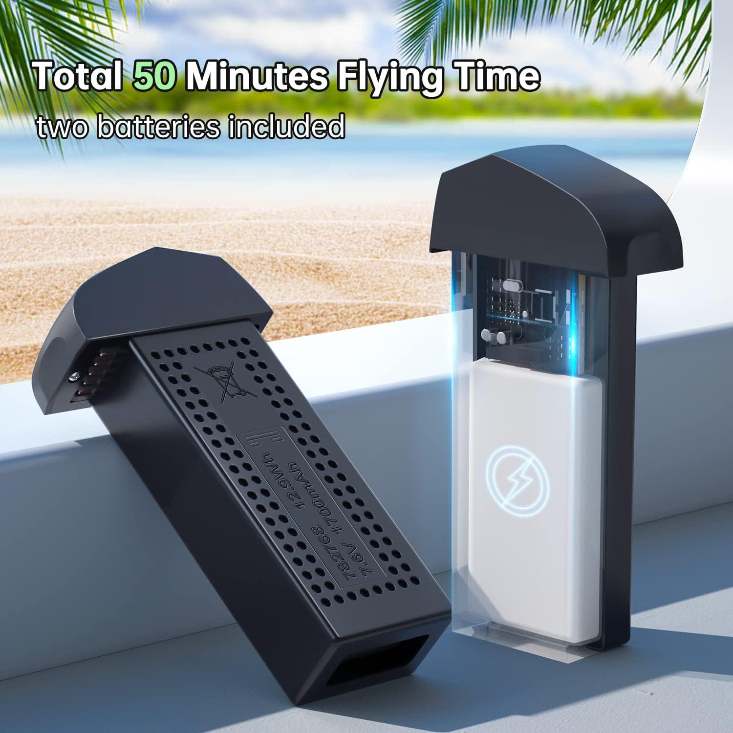 Drone Loolinn Z6pro GPS 4K, 50 min vuelo, 250g