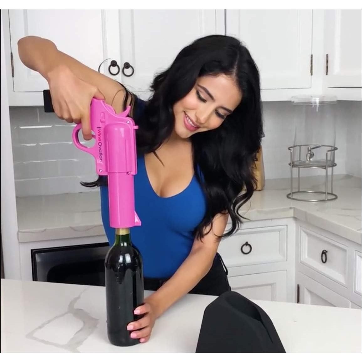 Abridor de Vino Eléctrico WineOvation Cromo Recargable