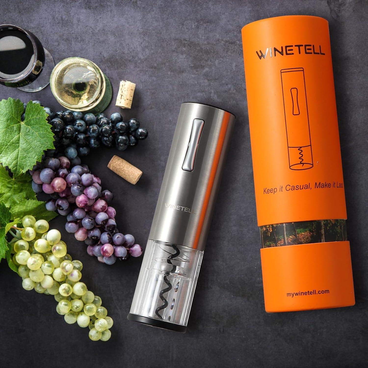 Abridor de Vino Eléctrico WINETELL Recargable 286g