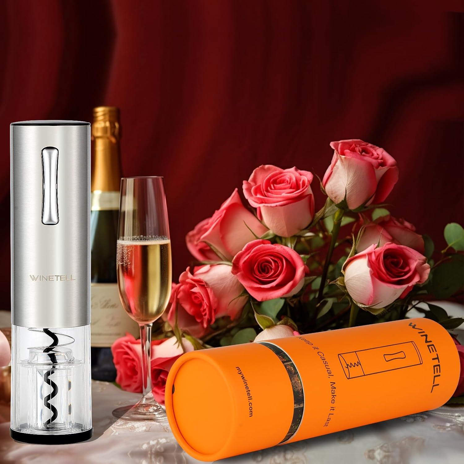 Abridor de Vino Eléctrico WINETELL Recargable 286g