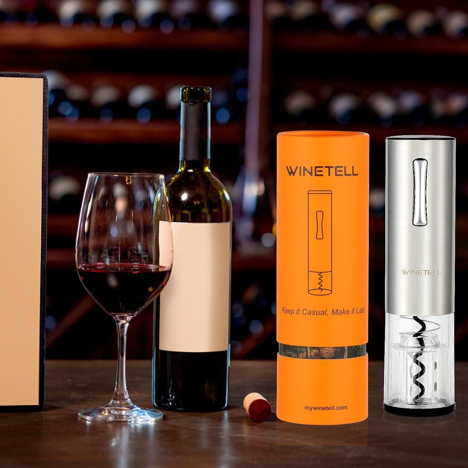 Abridor de Vino Eléctrico WINETELL Recargable 286g