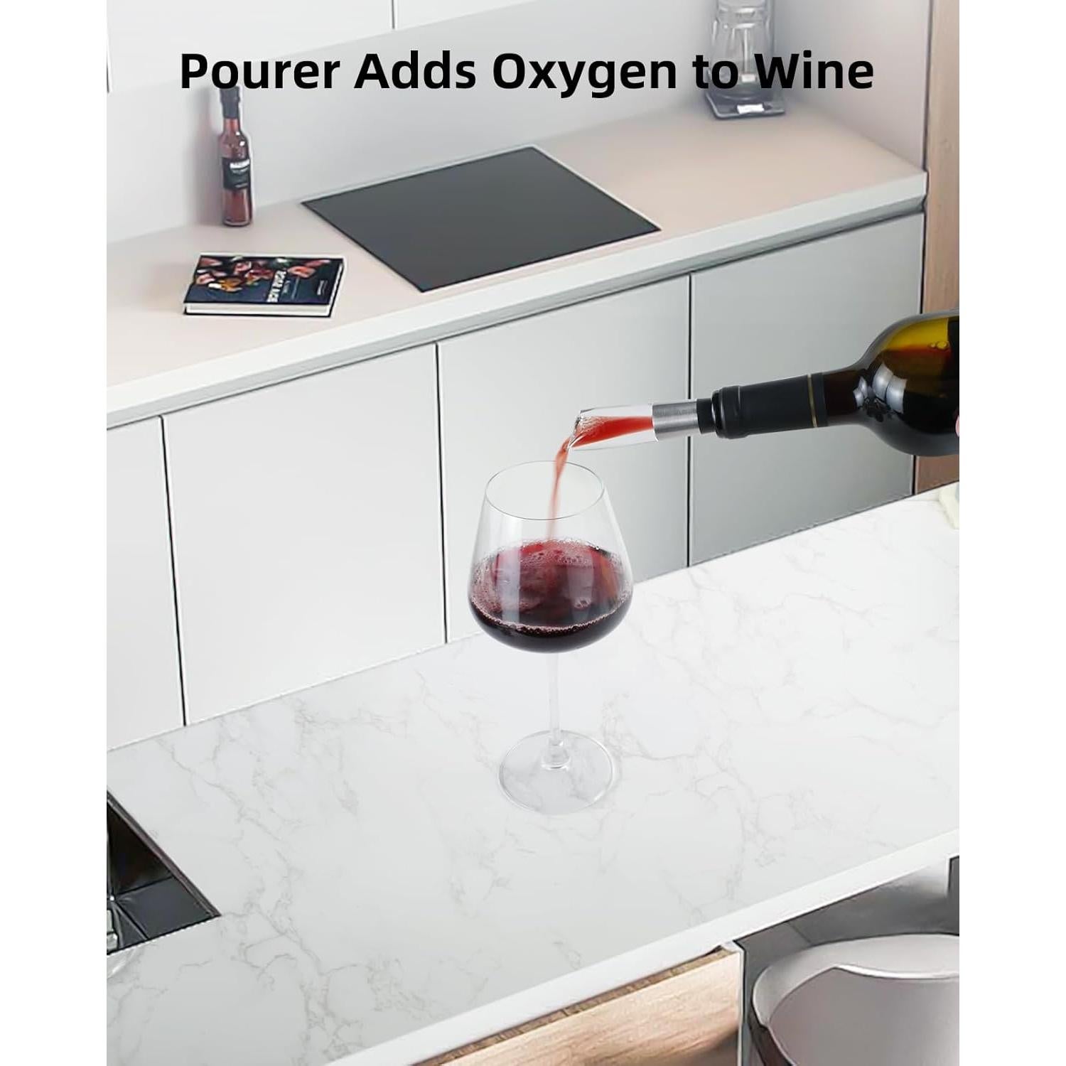 Juego de Sacacorchos Eléctrico TOMEEM con Accesorios de Vino