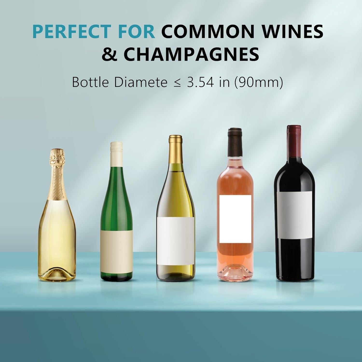 Enfriador de Vino Eléctrico EUHOMY 750ml Gris con Control Digital