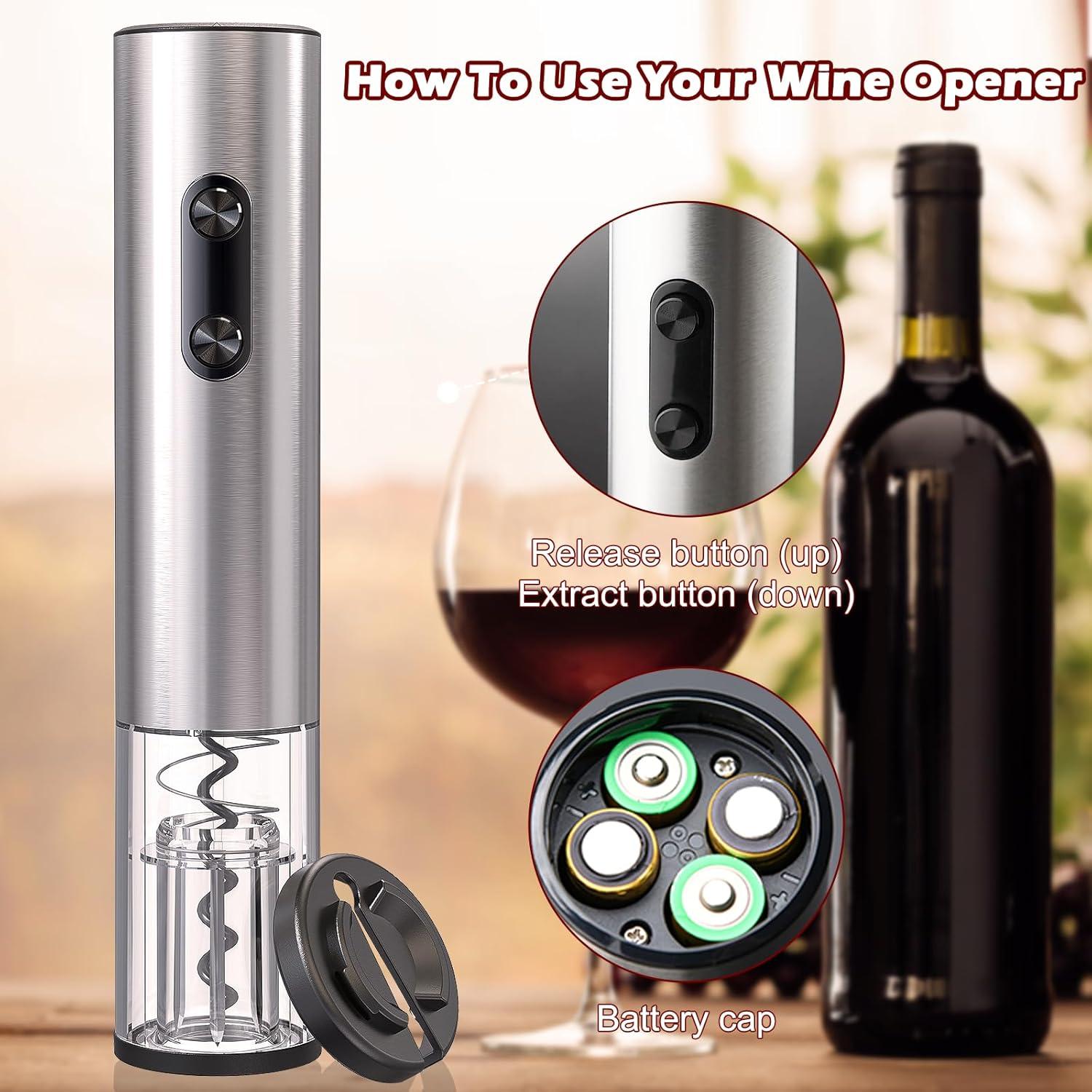 Abridor de Vino Eléctrico AtomDream Tech con Luz LED