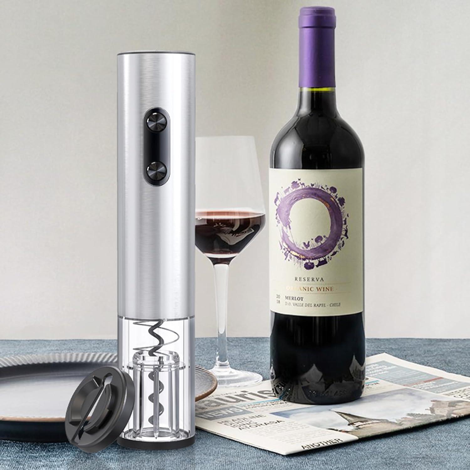Abrebotellas Eléctrico COKUNST de Vino Acero Inoxidable