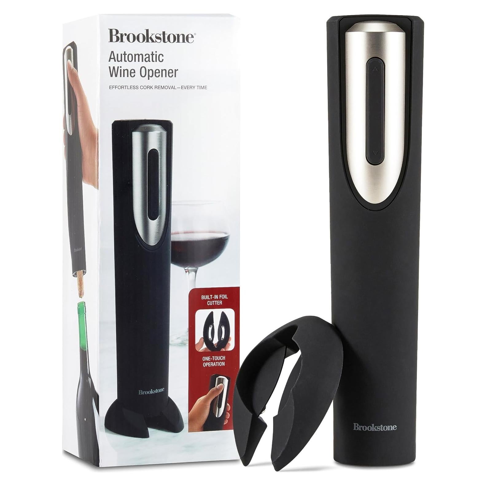 Abrebotellas Eléctrico Brookstone Automático 400g Negro