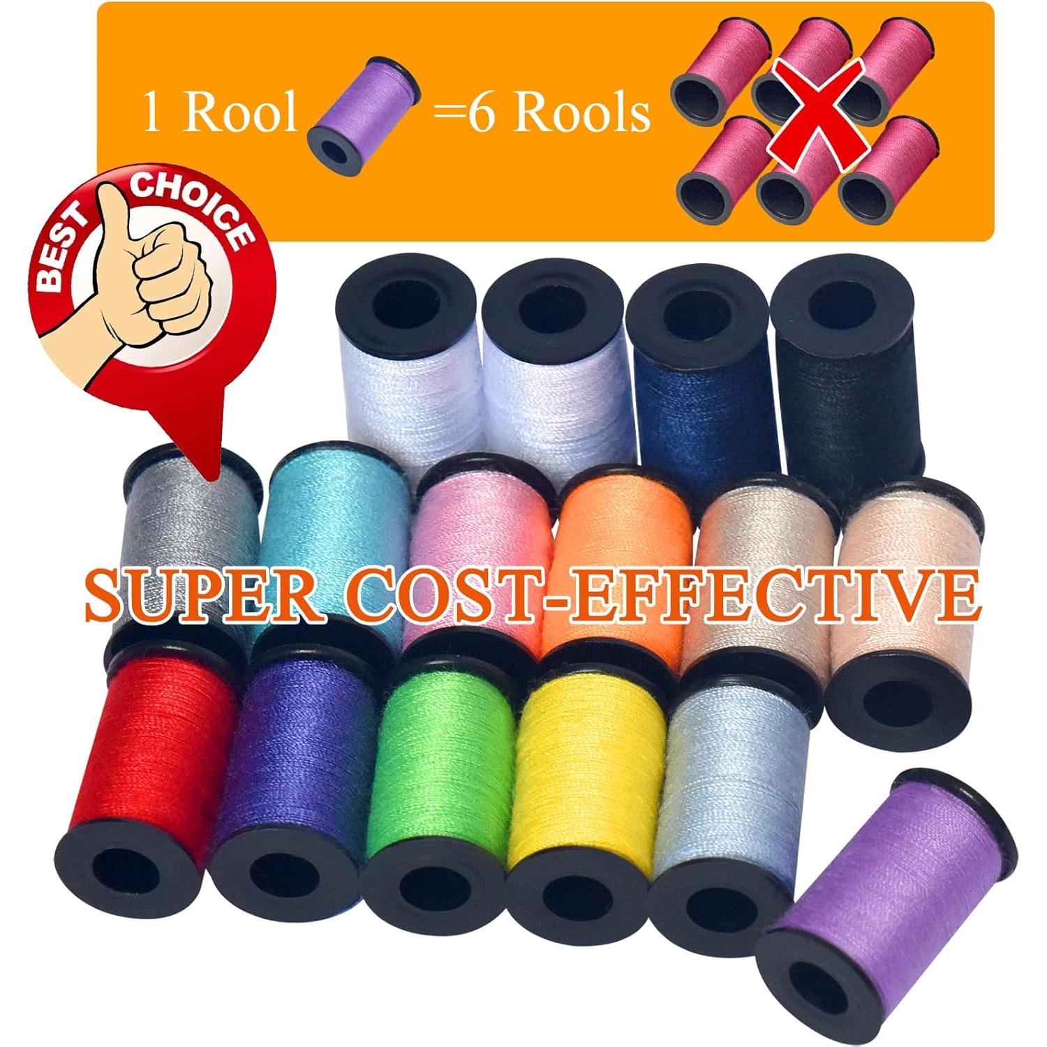 Kit de Costura Portátil con Accesorios Completo - Negro