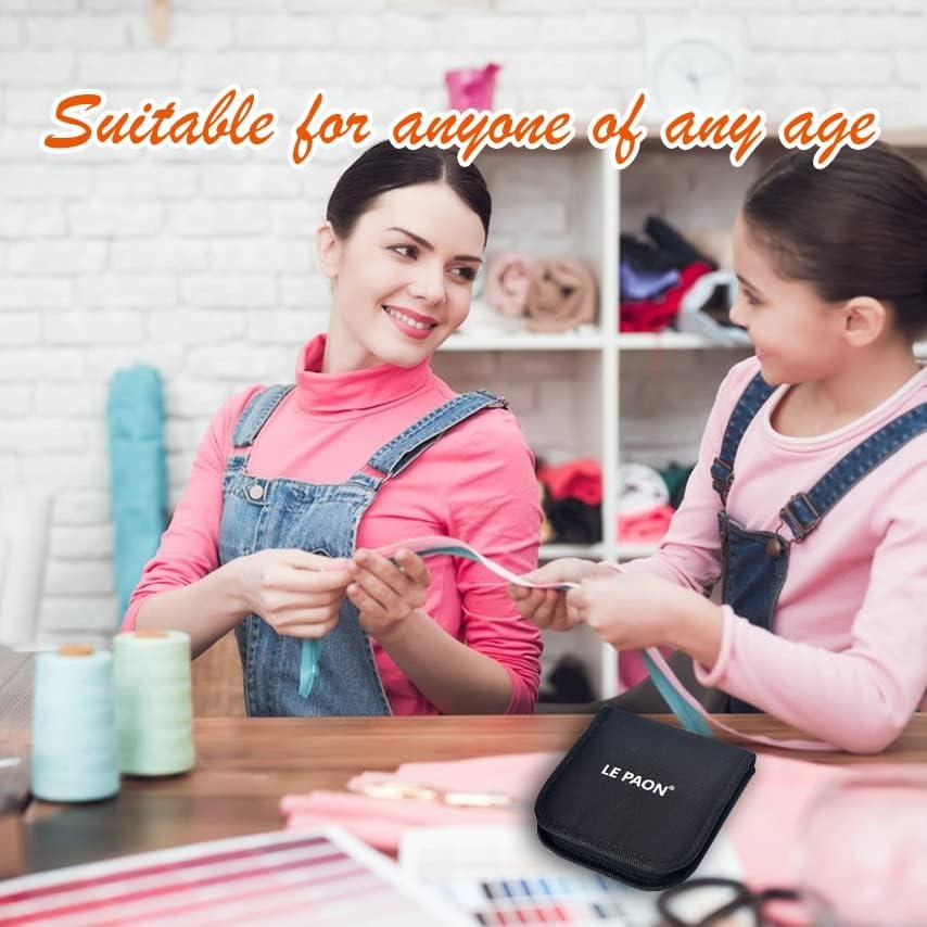 Kit de Costura Portátil con Accesorios Completo - Negro