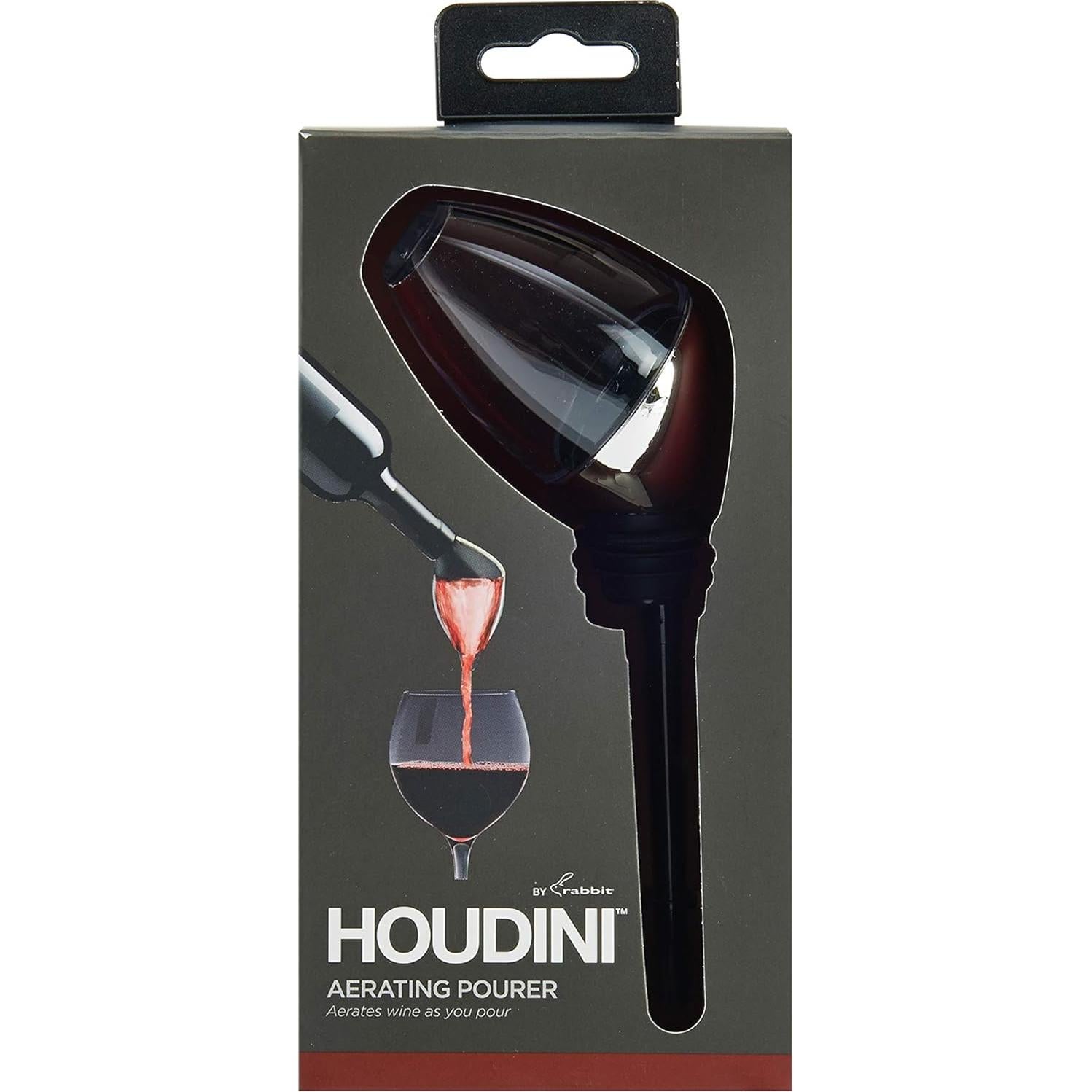 Aereador y Vertedor de Vino Houdini Acero Inoxidable 15 cm