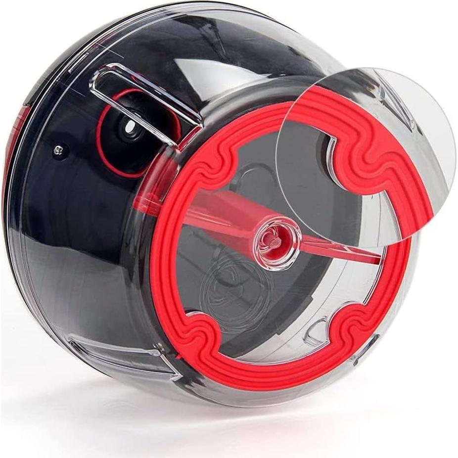 Multi-Functional Manual Food Processor,8 Cup Hand-powered Crank Chopper,Mincer Blender with Clear Container,for Vegetables Meat Fruits Nuts Herbs Onions