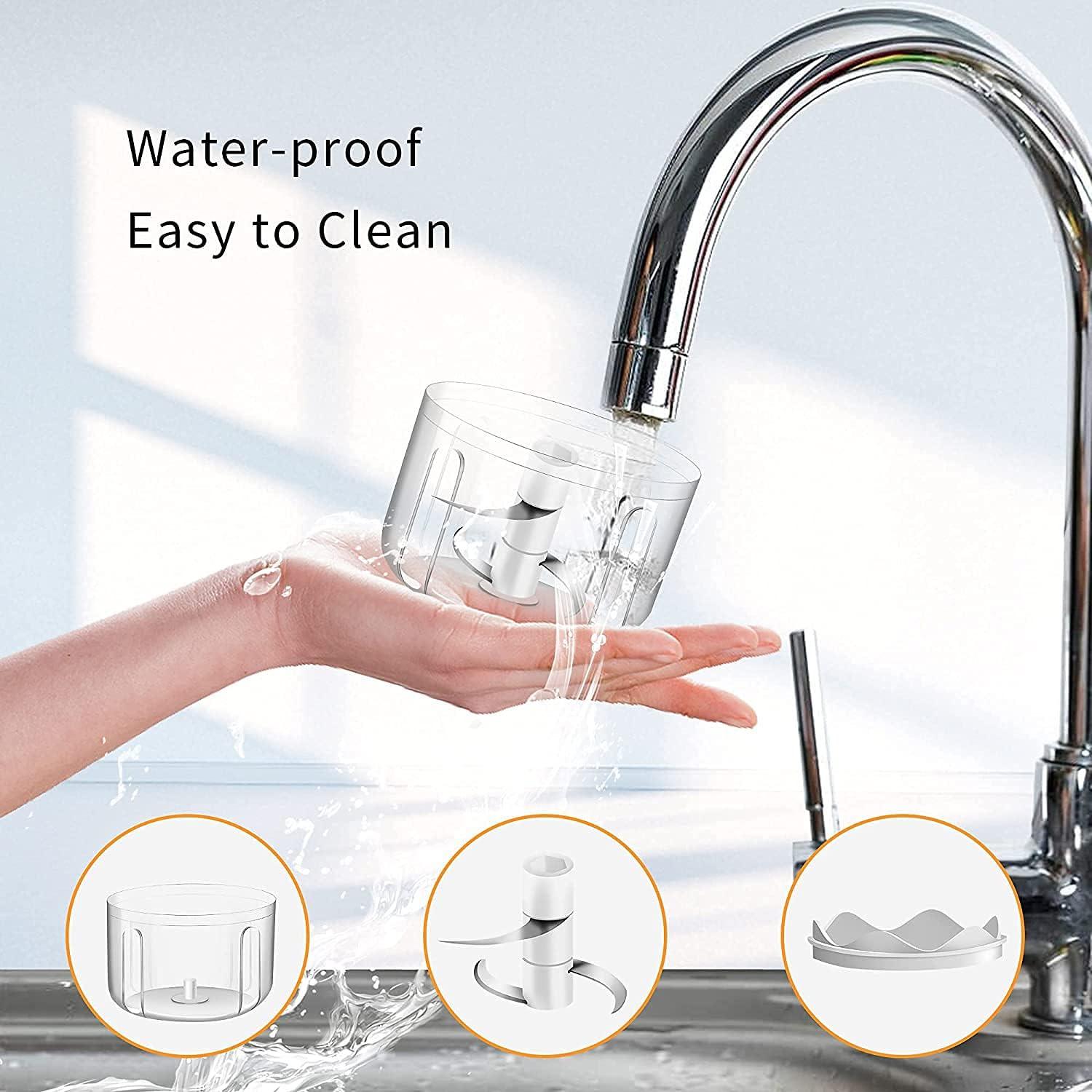 Mini Picador Eléctrico Vshinic 250ml Blanco USB Portátil