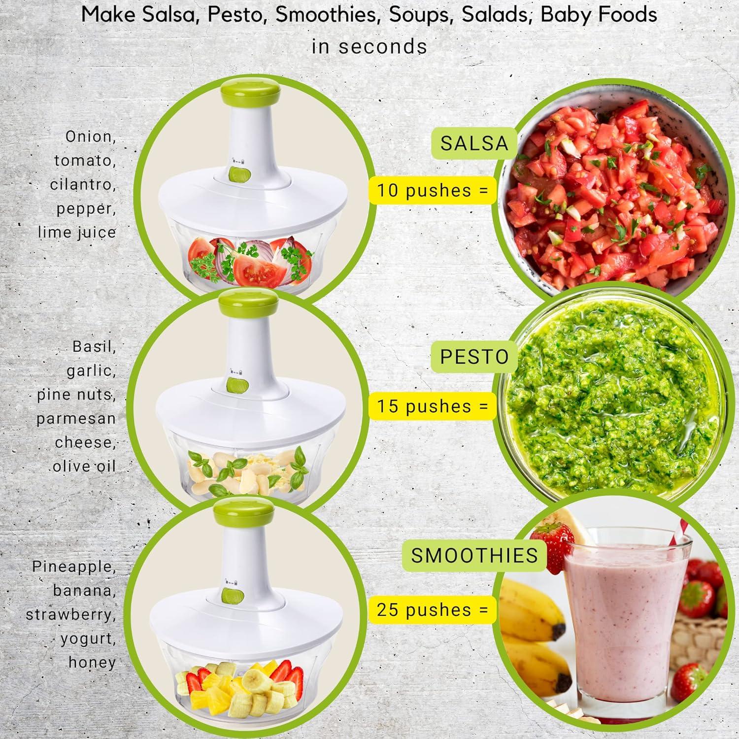 Picador Manual de Alimentos Brieftons 6.8 Tazas Blanco