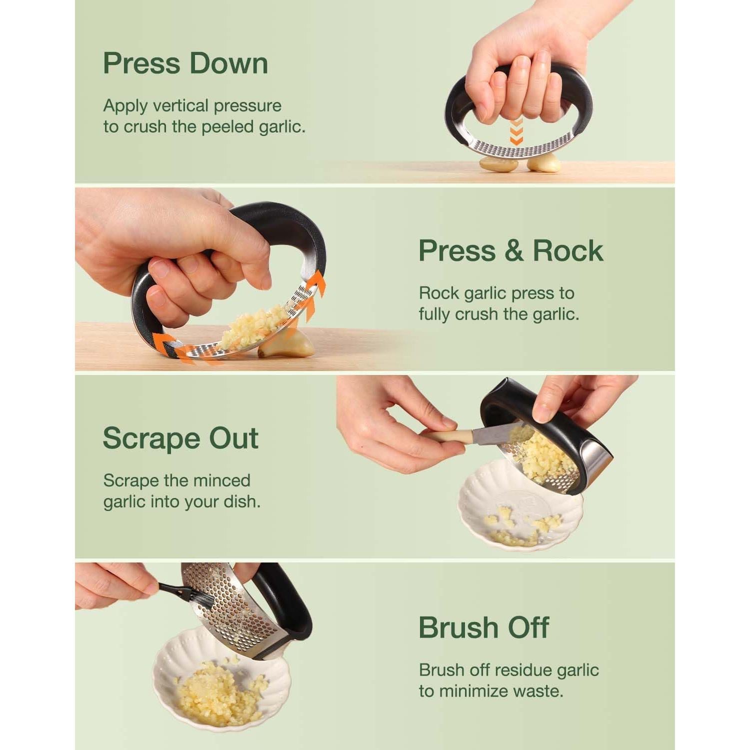 Prensa de Ajo Vantic GP-001 Acero Inoxidable Verde